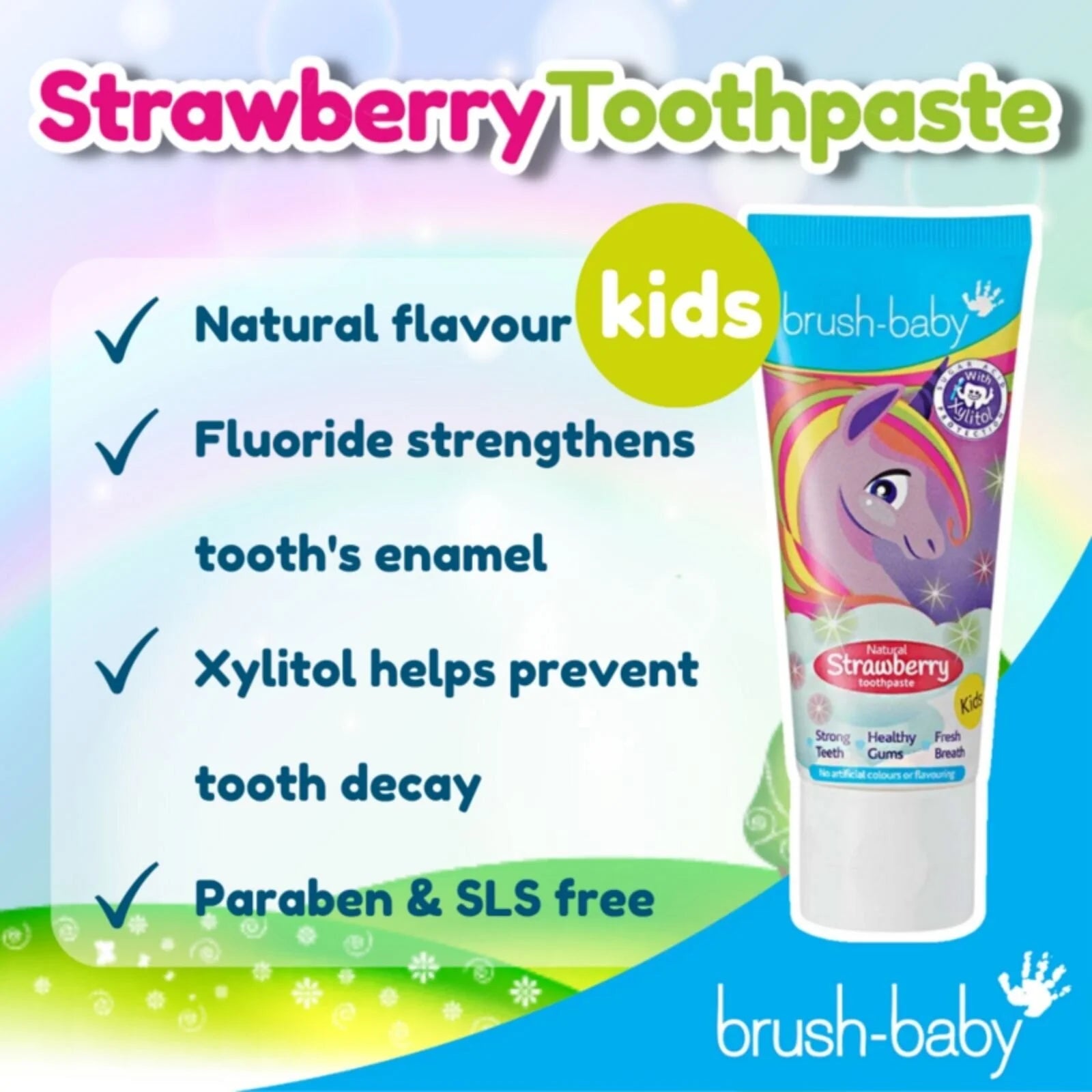 brush - baby Strawberry Toothpaste 3+ years 50ml - ebebek - Black Friday
