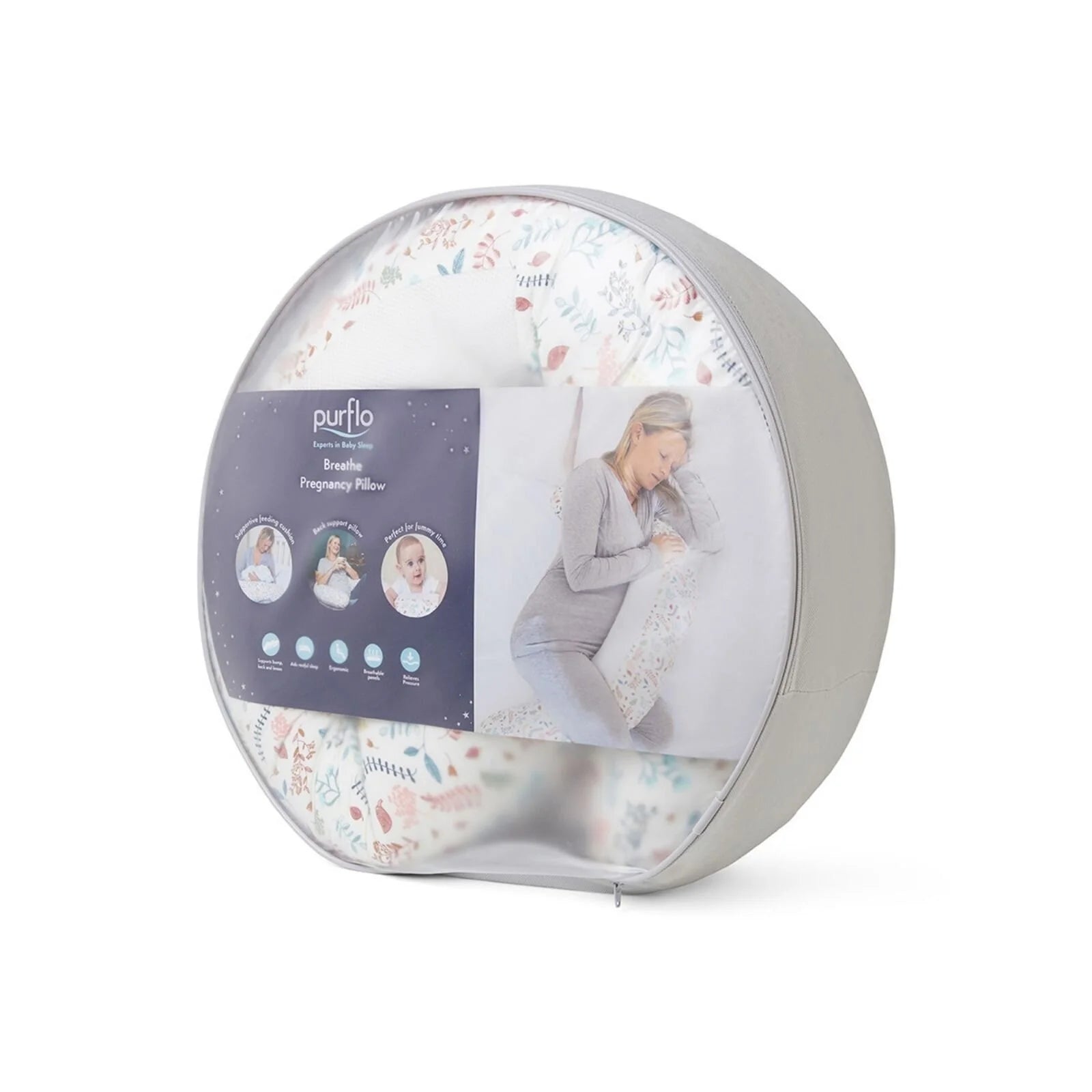 Purflo Breathe Maternity Support Pillow - Botanical - ebebek - Black Friday