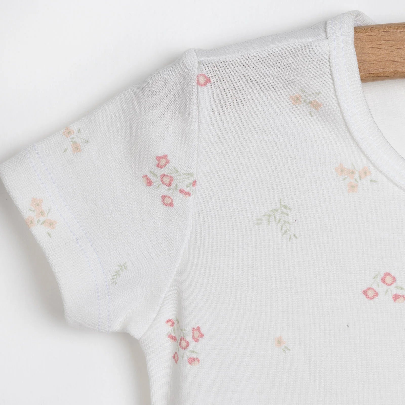 HelloBaby Baby Girl Short Sleeve Bodysuit - Ecru - ebebek - Black Friday