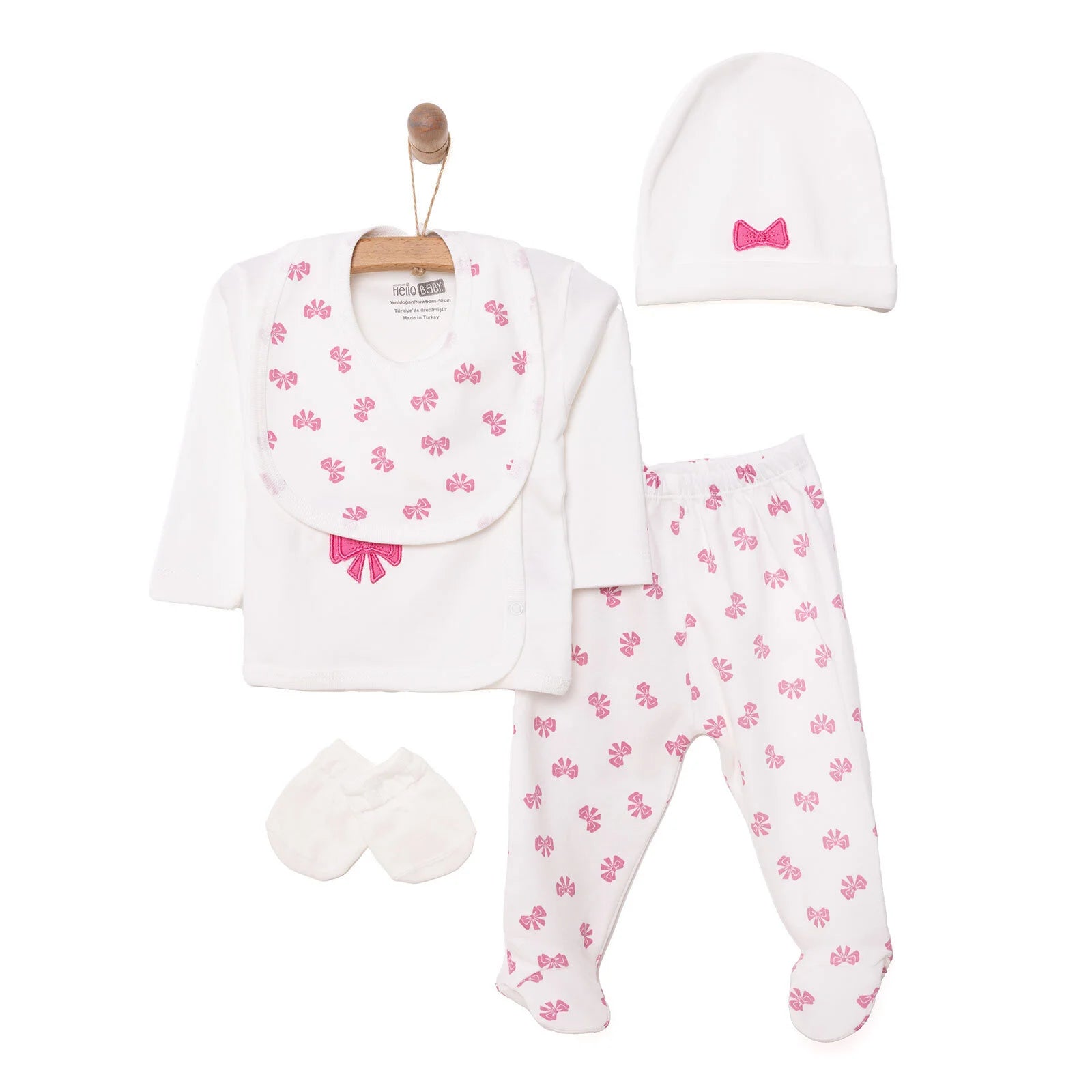 HelloBaby Newborn Baby Girl Starter5 pcs - Ecru - ebebek - Black Friday