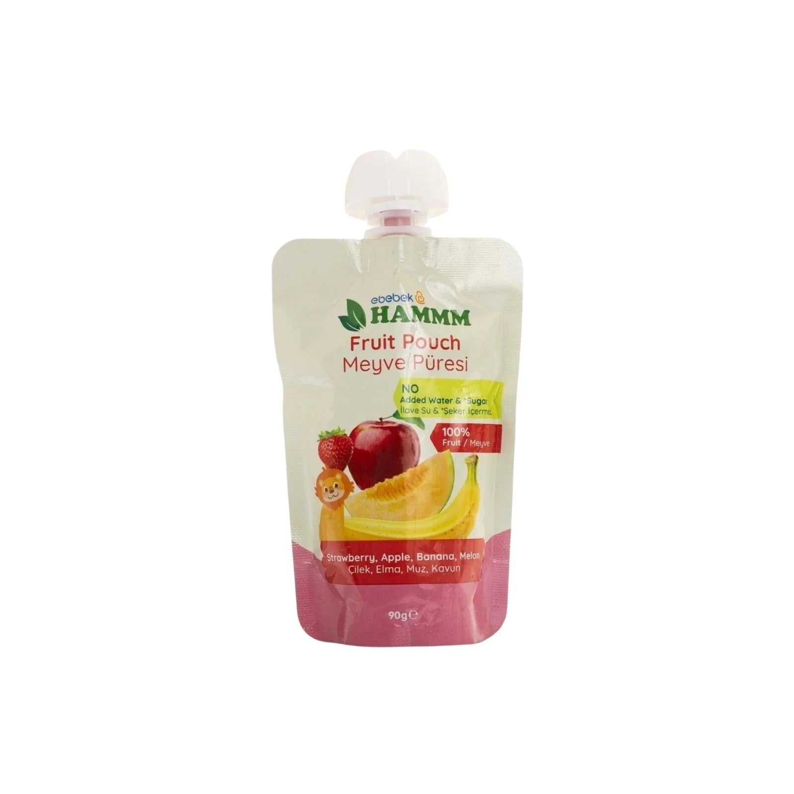 Hammm Strawberry Apple Banana & Melon Puree Pouch 90g - ebebek - Black Friday