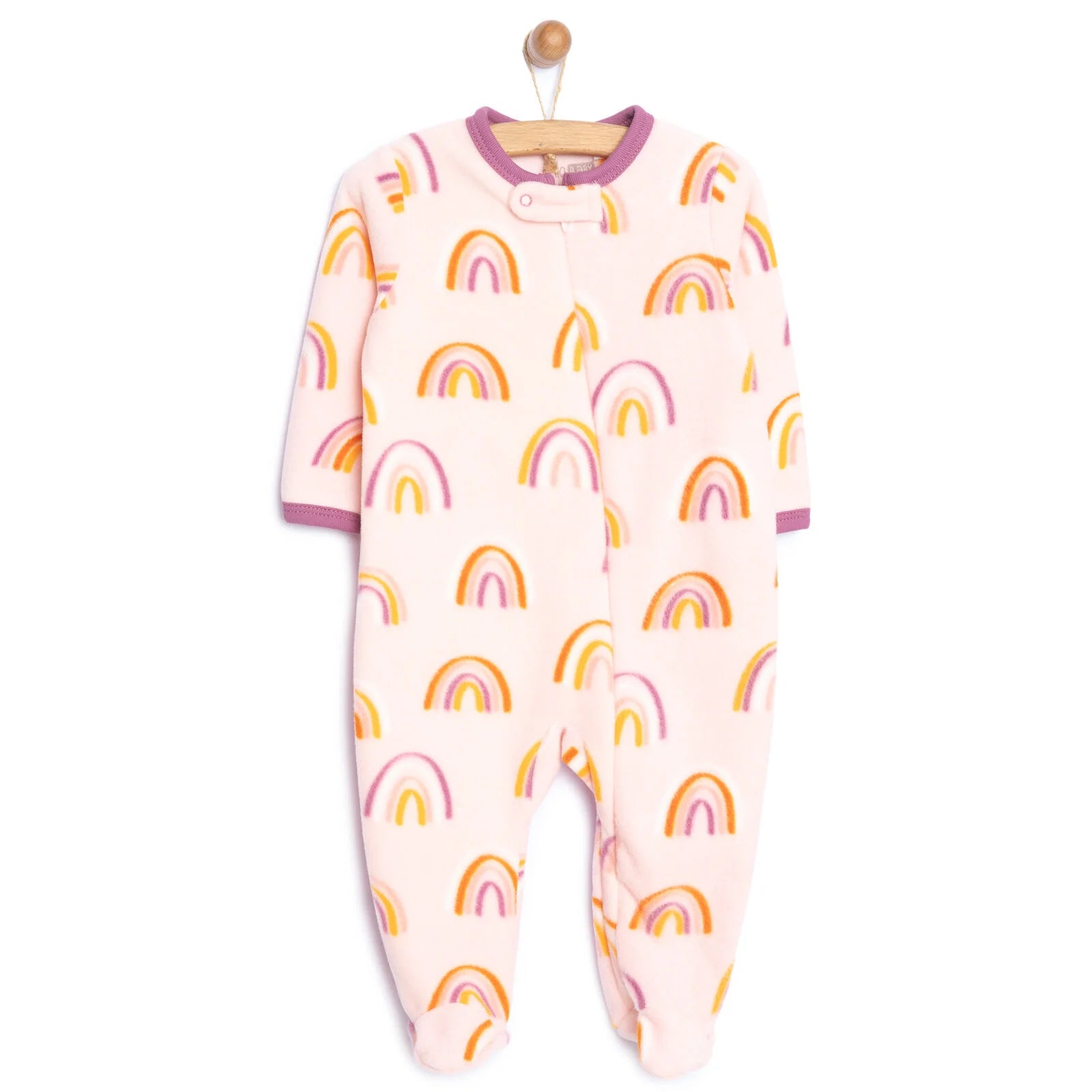 HelloBaby Newborn Baby Girl Fleece Footed Bottom - Pink - ebebek - Black Friday