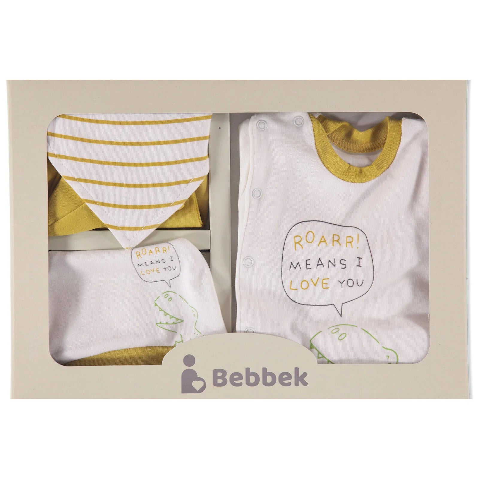 Bebbek Baby Boy 5 Pcs Newborn Starter Set - Light Brown - ebebek - Black Friday