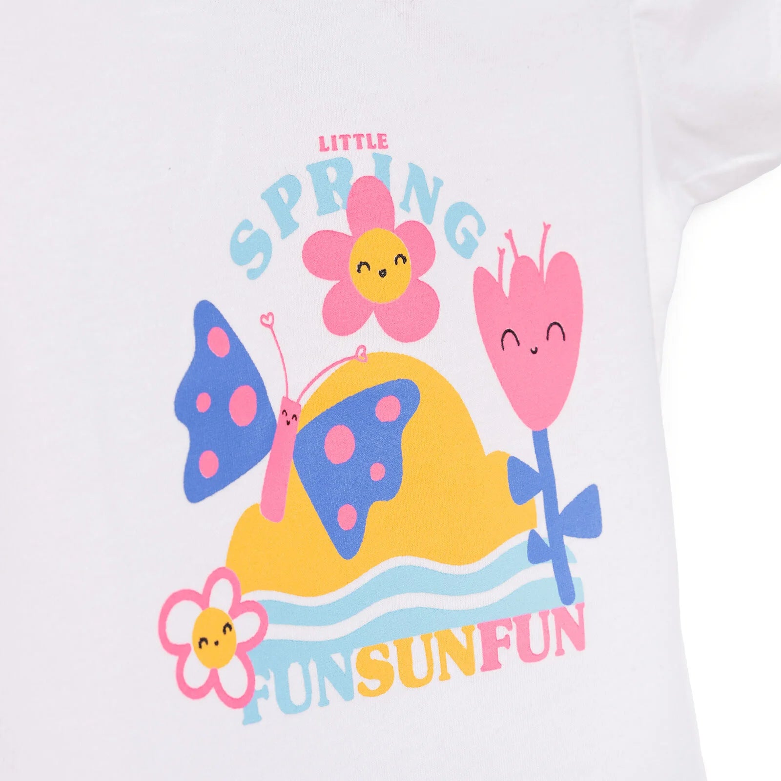 HelloBaby Baby Girl Short Sleeve T-shirt - Ecru - ebebek - Black Friday