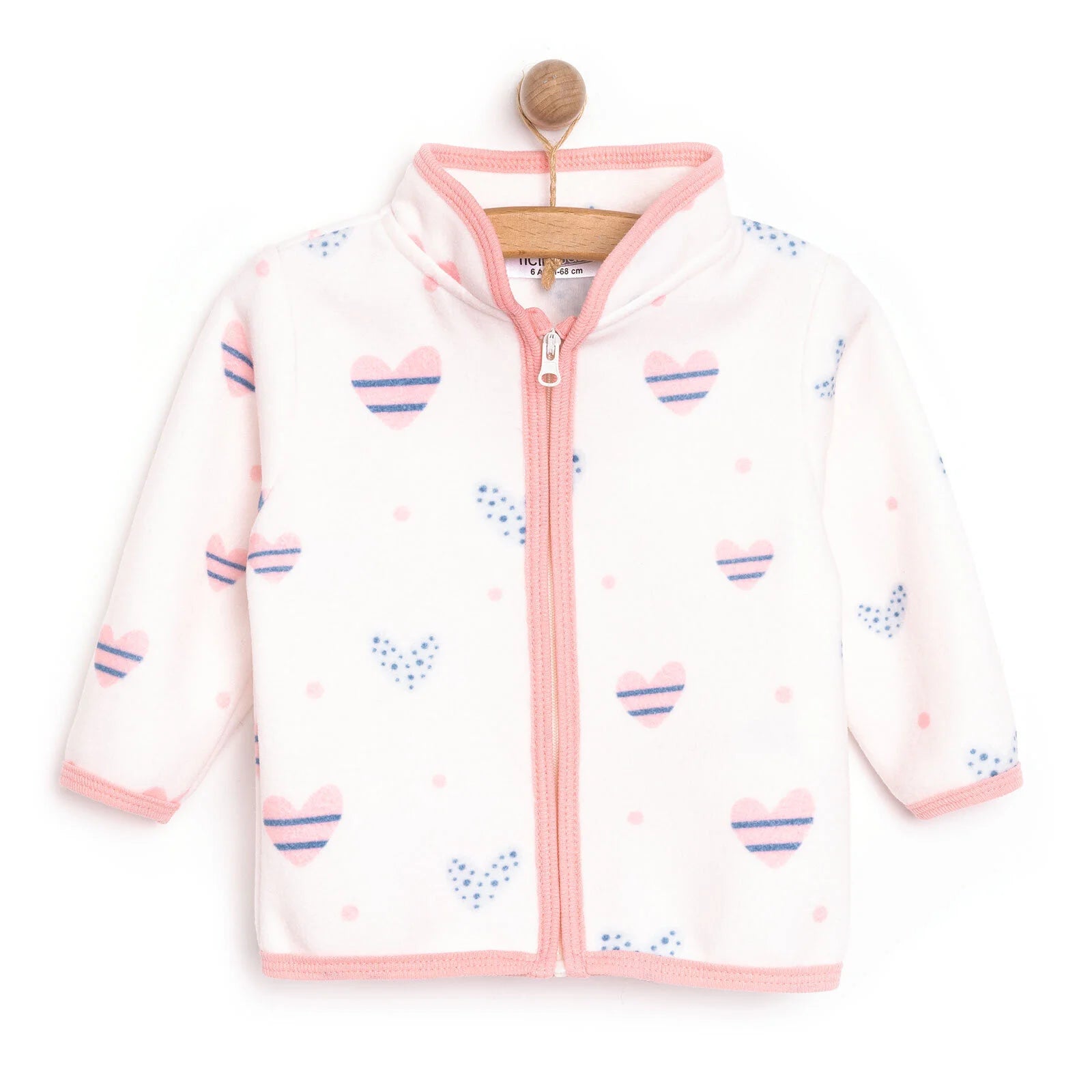 HelloBaby Basic Repeat Printed Fleece Cardigan - Printed - ebebek - Black Friday