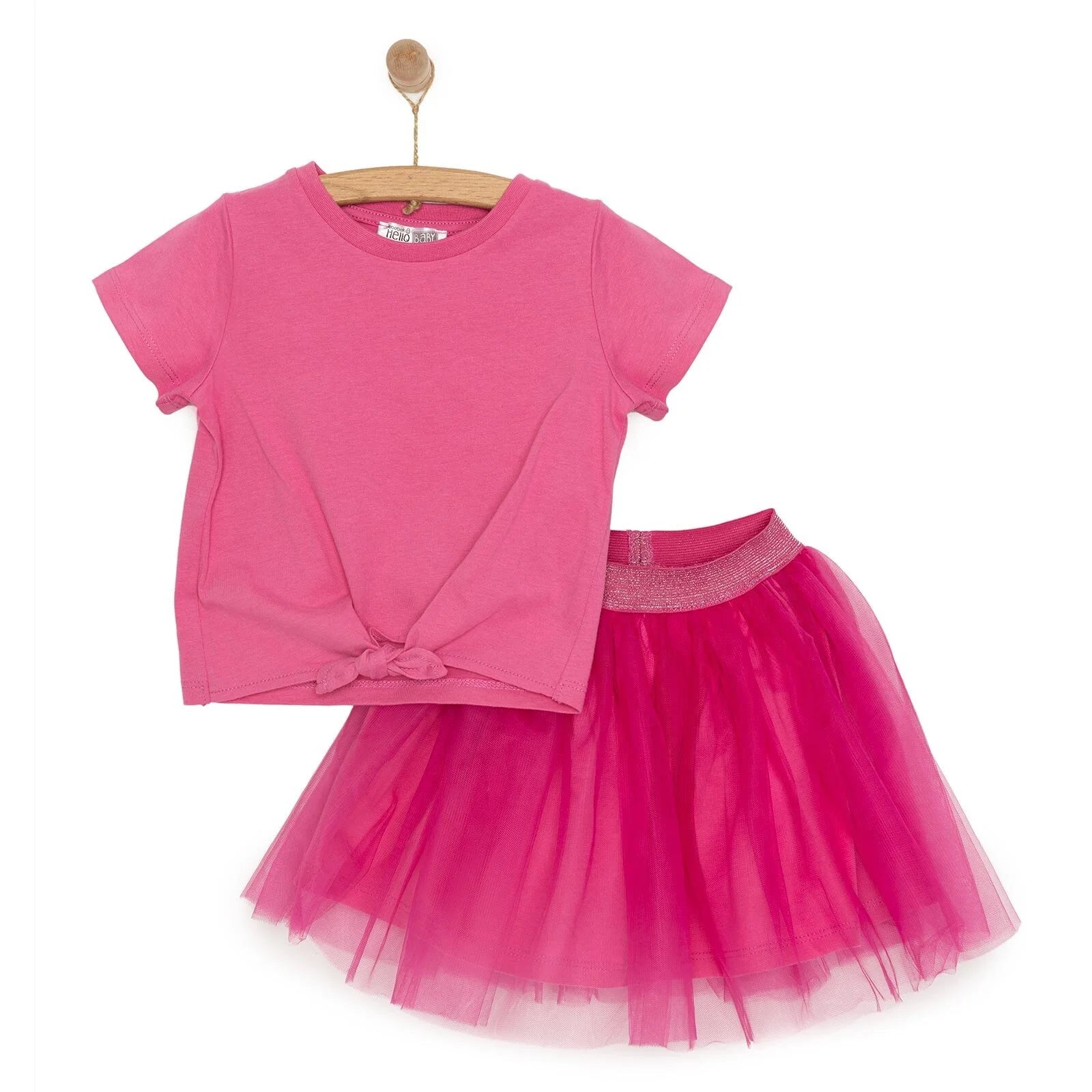 HelloBaby Little Blooms Girl Blouse - Skirt - Pink - ebebek - Black Friday