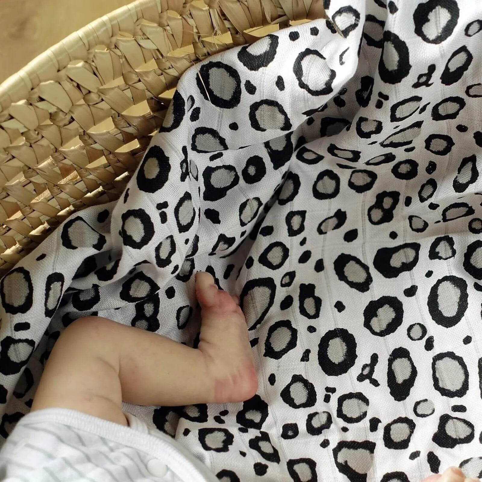 MuslinZ Bamboo/Organic Cotton Muslin Swaddle 120x120cm - Leopard - ebebek - Black Friday