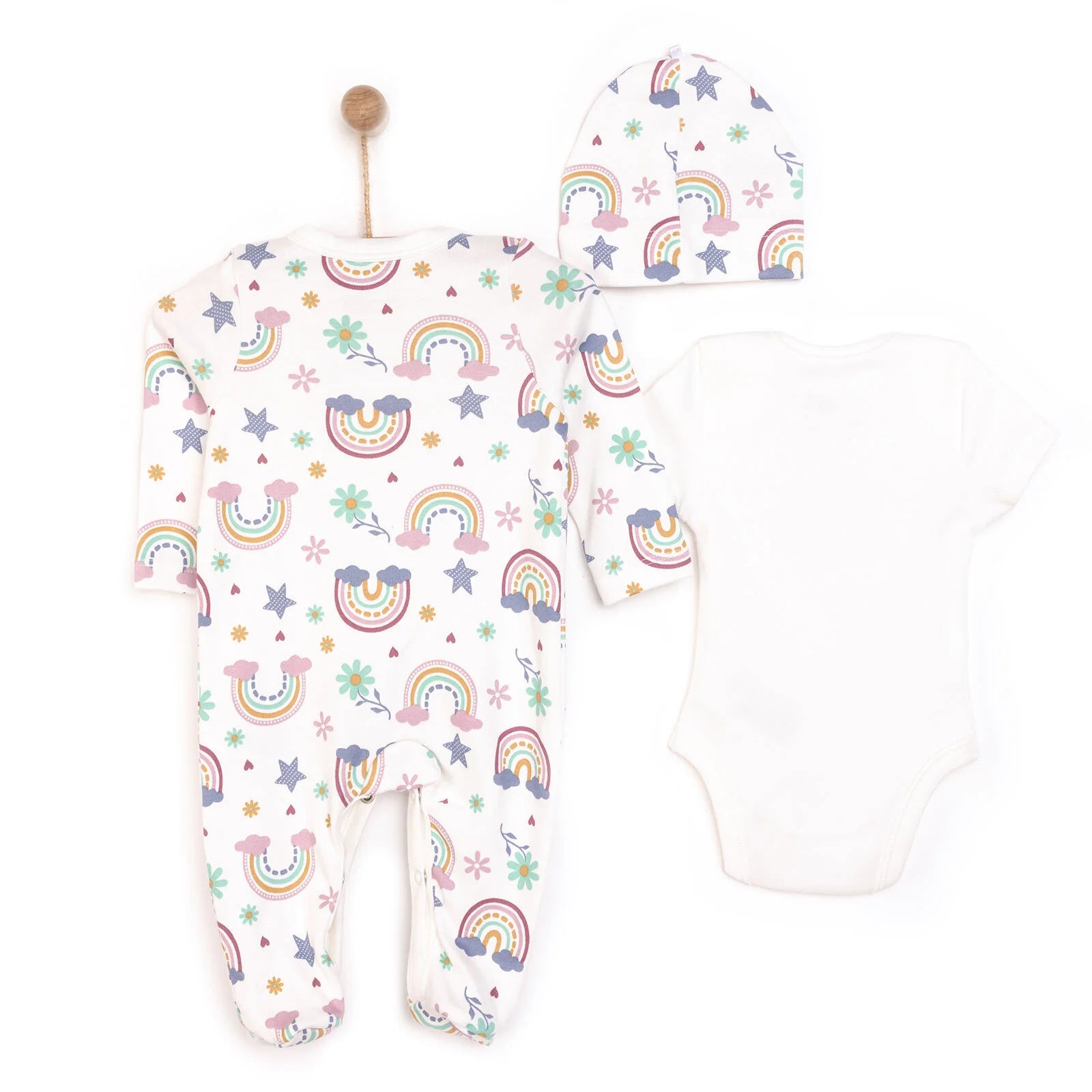 HelloBaby Baby Girl Jumpsuit - Body - Hat - Ecru - ebebek - Black Friday