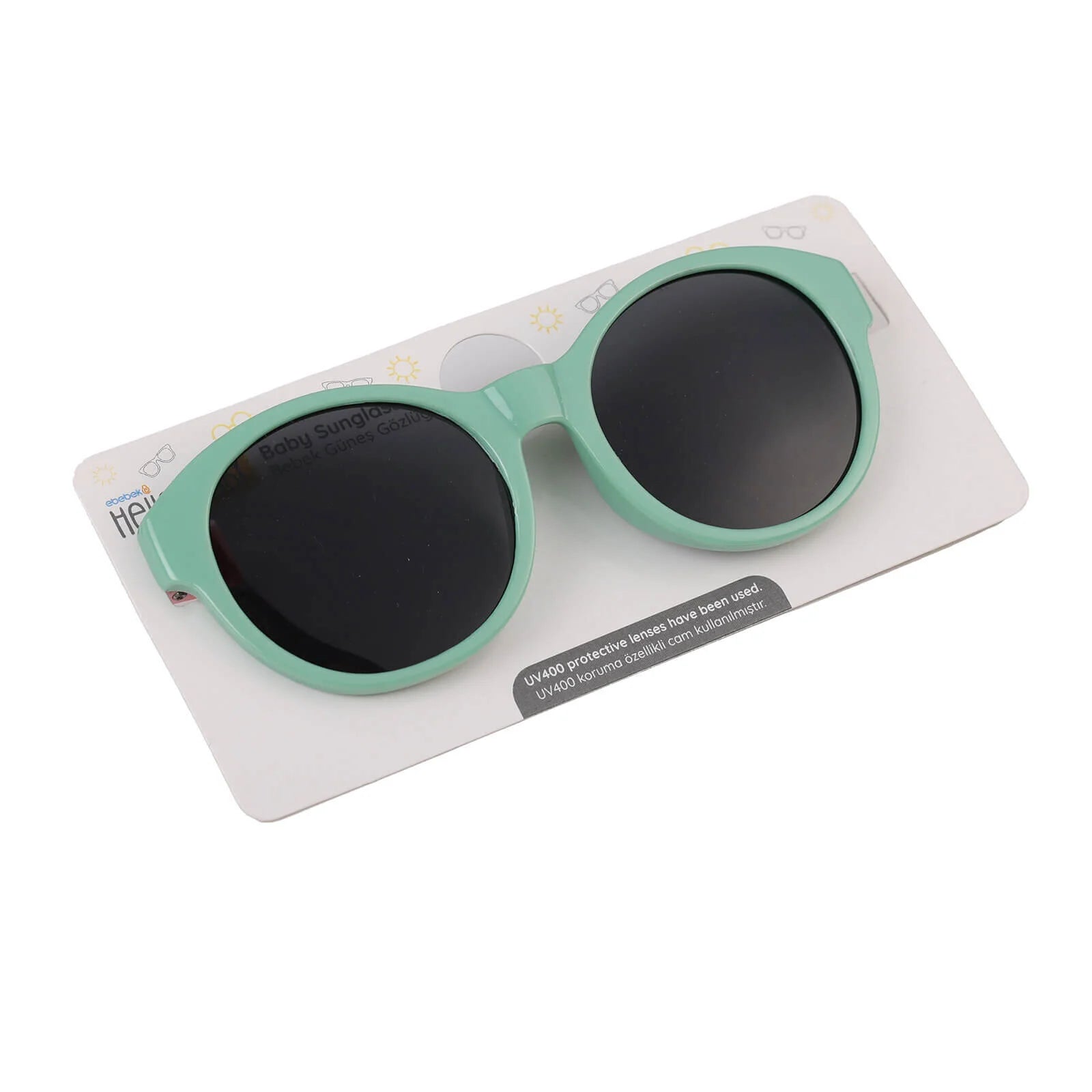 HelloBaby Matte Oval Frame Sunglasses - Turquois - ebebek - Black Friday