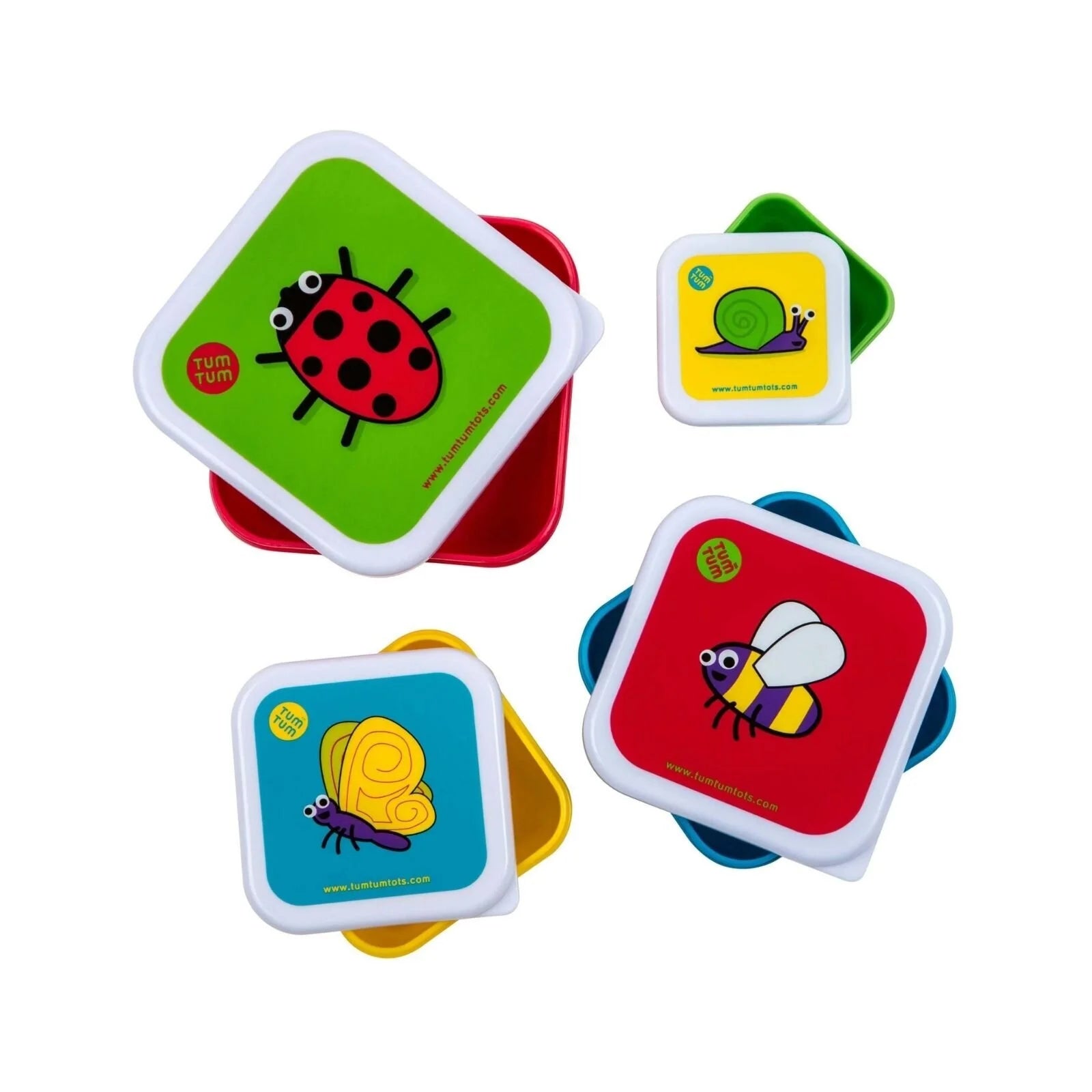 TUM TUM Nesting Snack Pots Pack of 4 - Bugs - ebebek - Black Friday