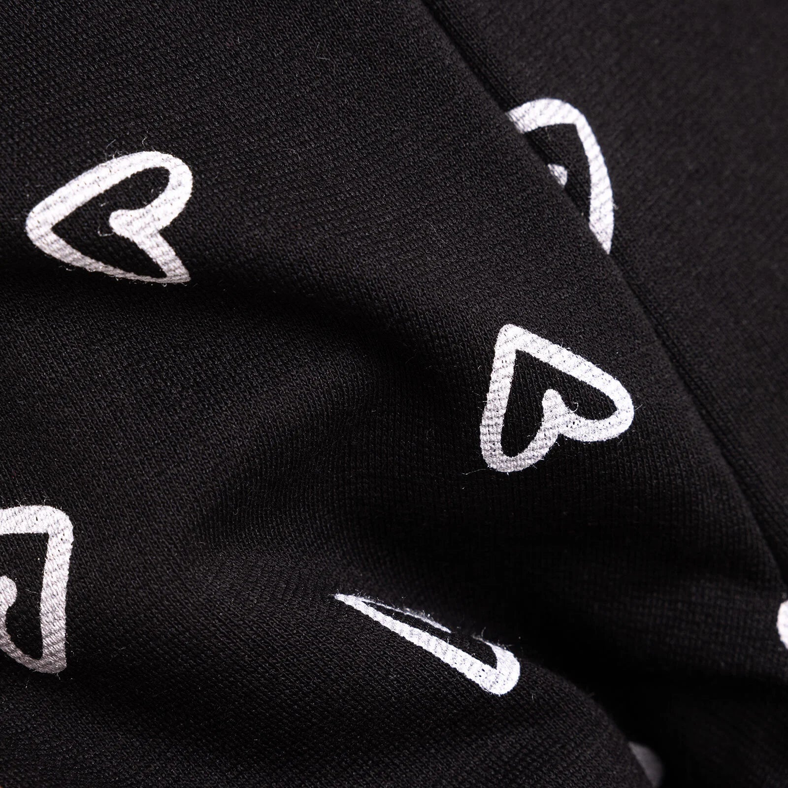 HelloBaby Basic Girl Heart Patterns Flare Leggings - Black - ebebek - Black Friday