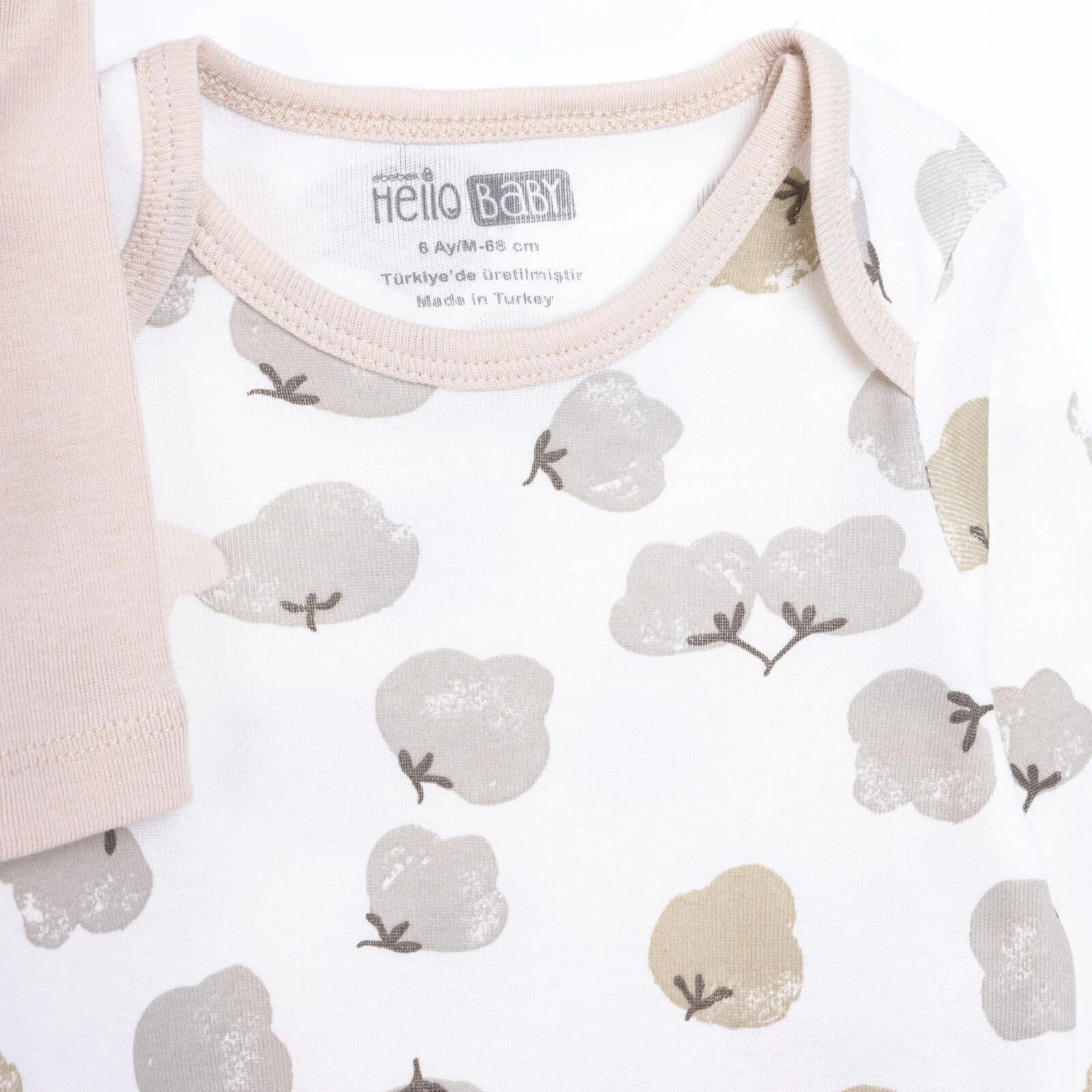 HelloBaby Baby Girl Long Sleeve Bodysuit 2 pcs - Beige - ebebek - Black Friday