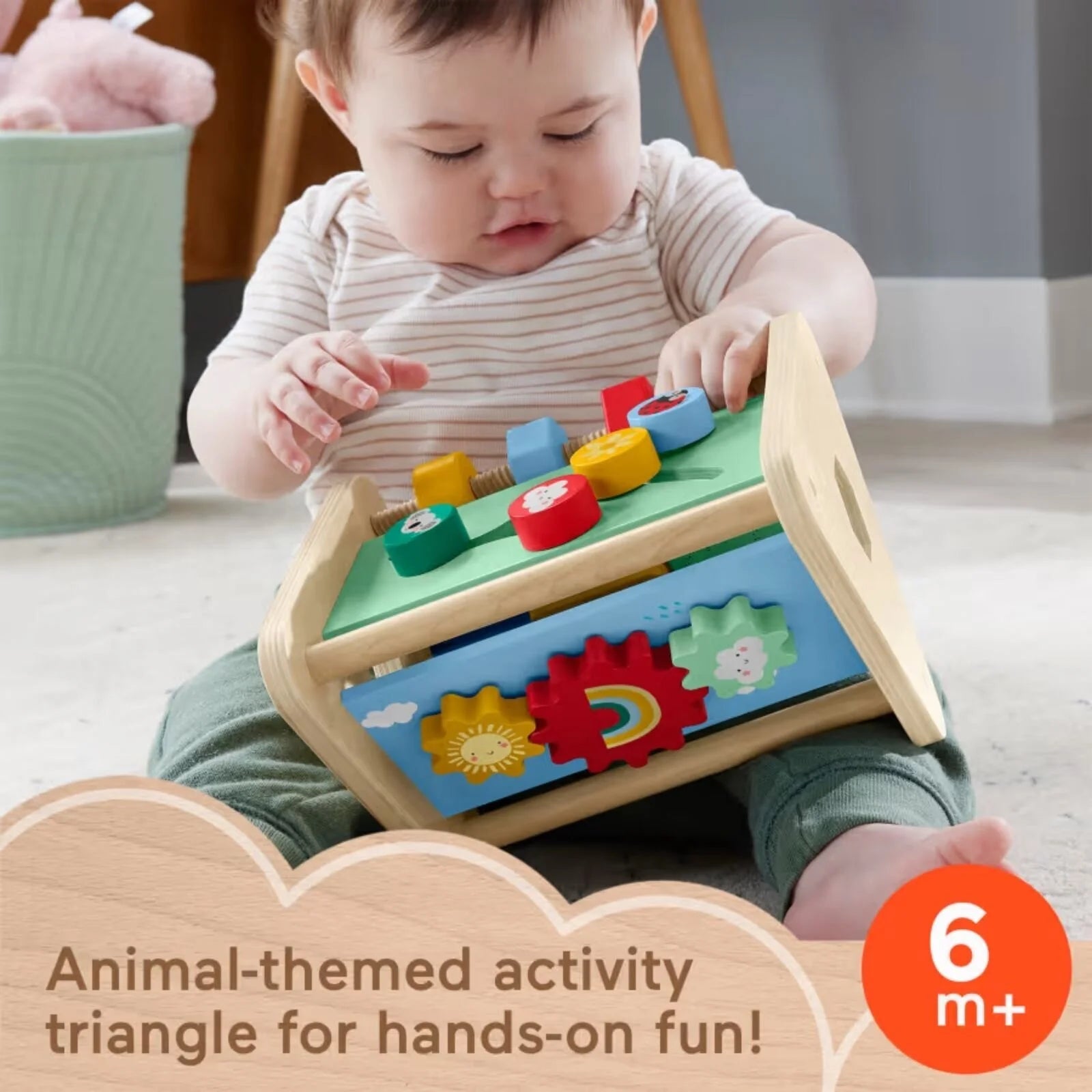 Fisher - Price Wooden Activity Triangle - ebebek - Black Friday