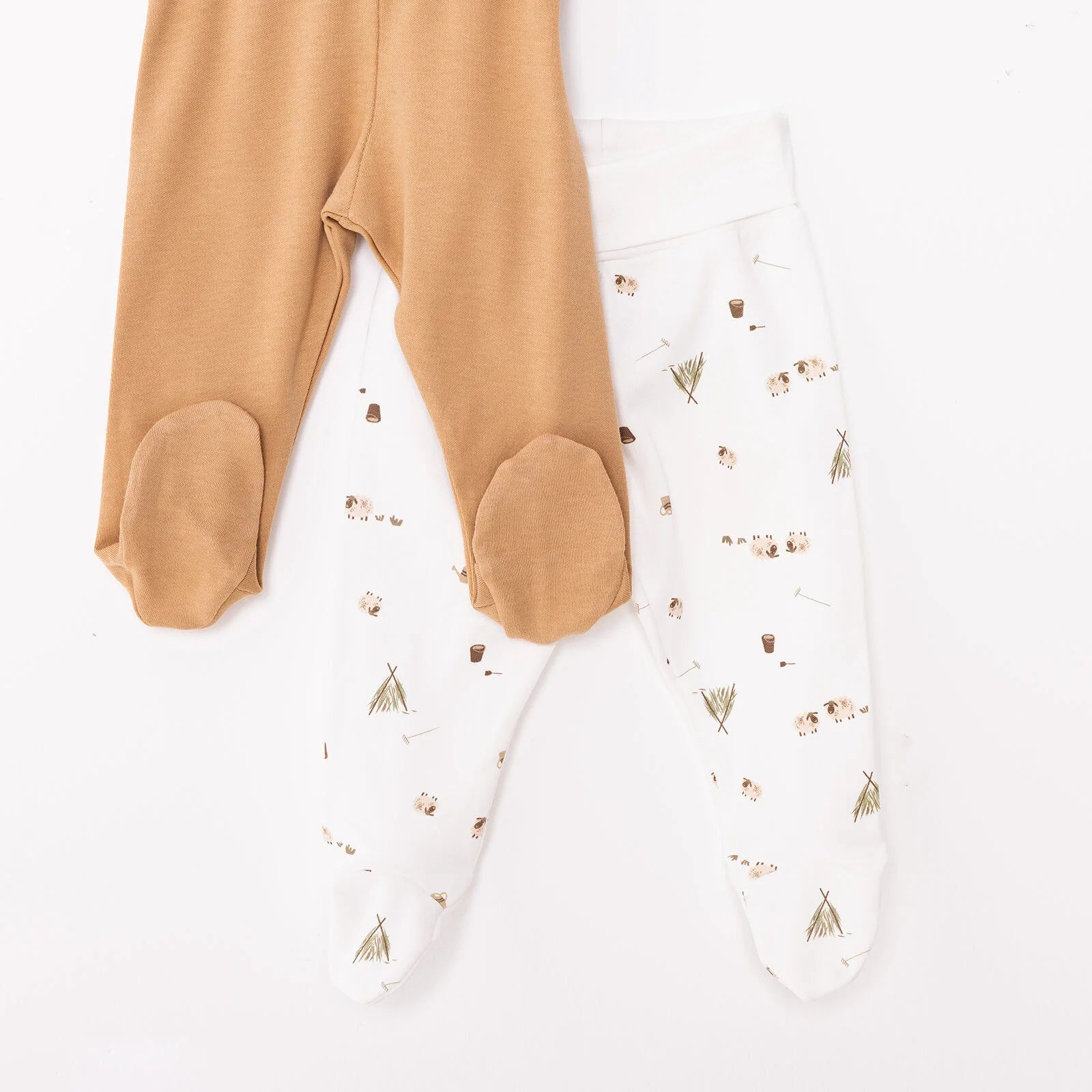 Tiffany Boy 2 Piece Footed Bottom - Brown - ebebek - Black Friday