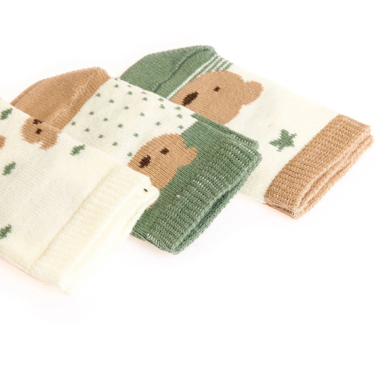 HelloBaby Grip Socks 3 Pcs - Green - ebebek - Black Friday