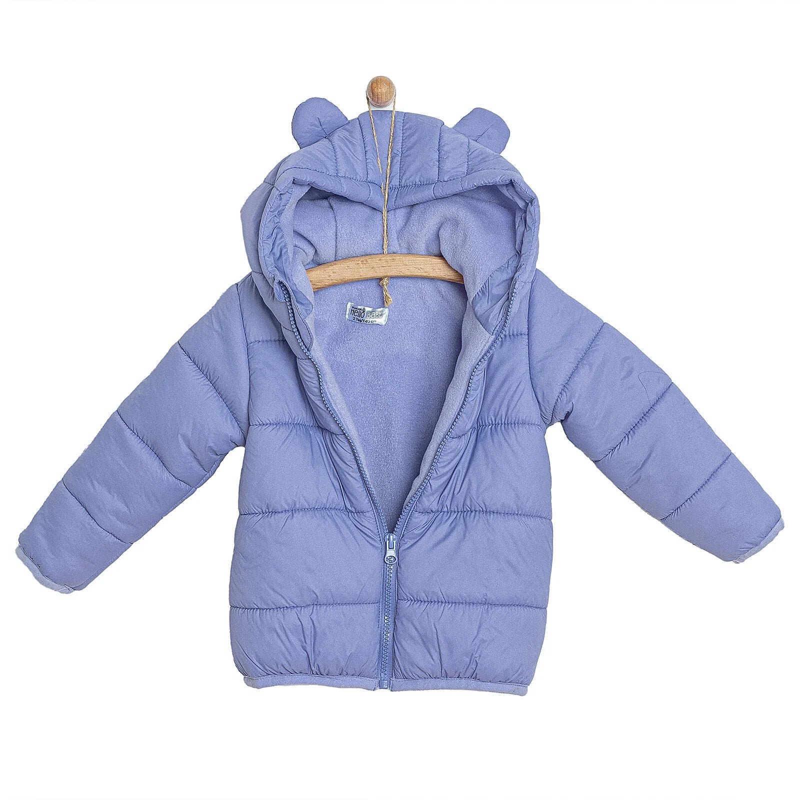 HelloBaby Basic Eared Hoodie Coat - Purple - ebebek - Black Friday
