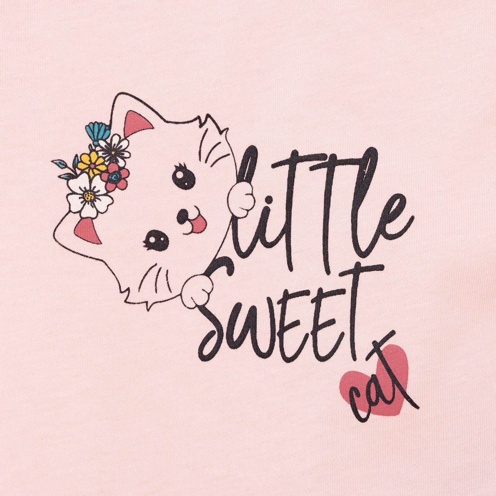 HelloBaby Basic Grl Cat Printed Tshirt - Short - Pink - ebebek - Black Friday