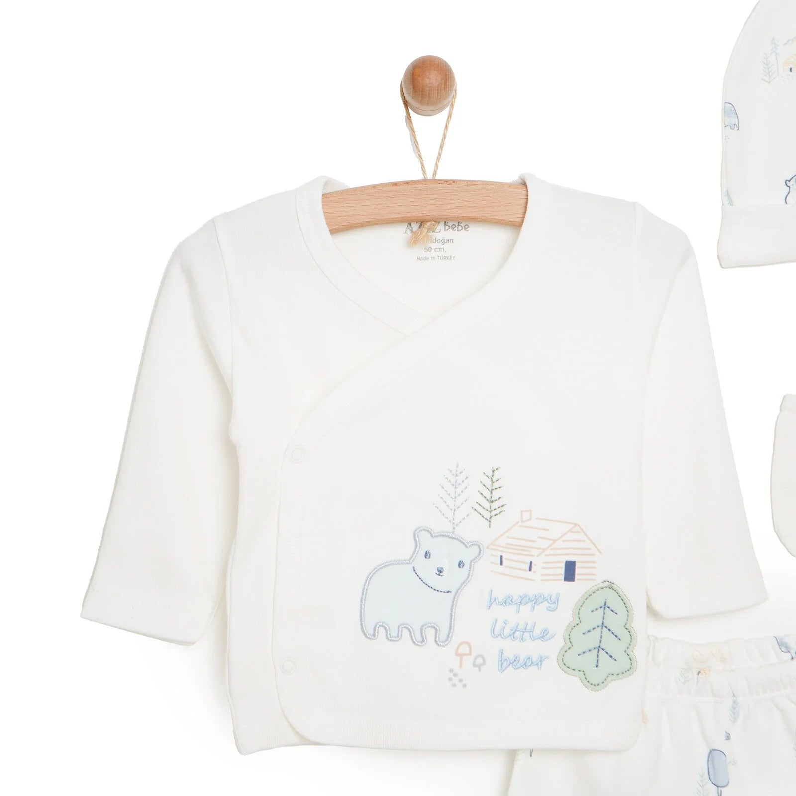 Aziz Bebe Baby Boy 5 Pcs Hospital Pack - Ecru - ebebek - Black Friday