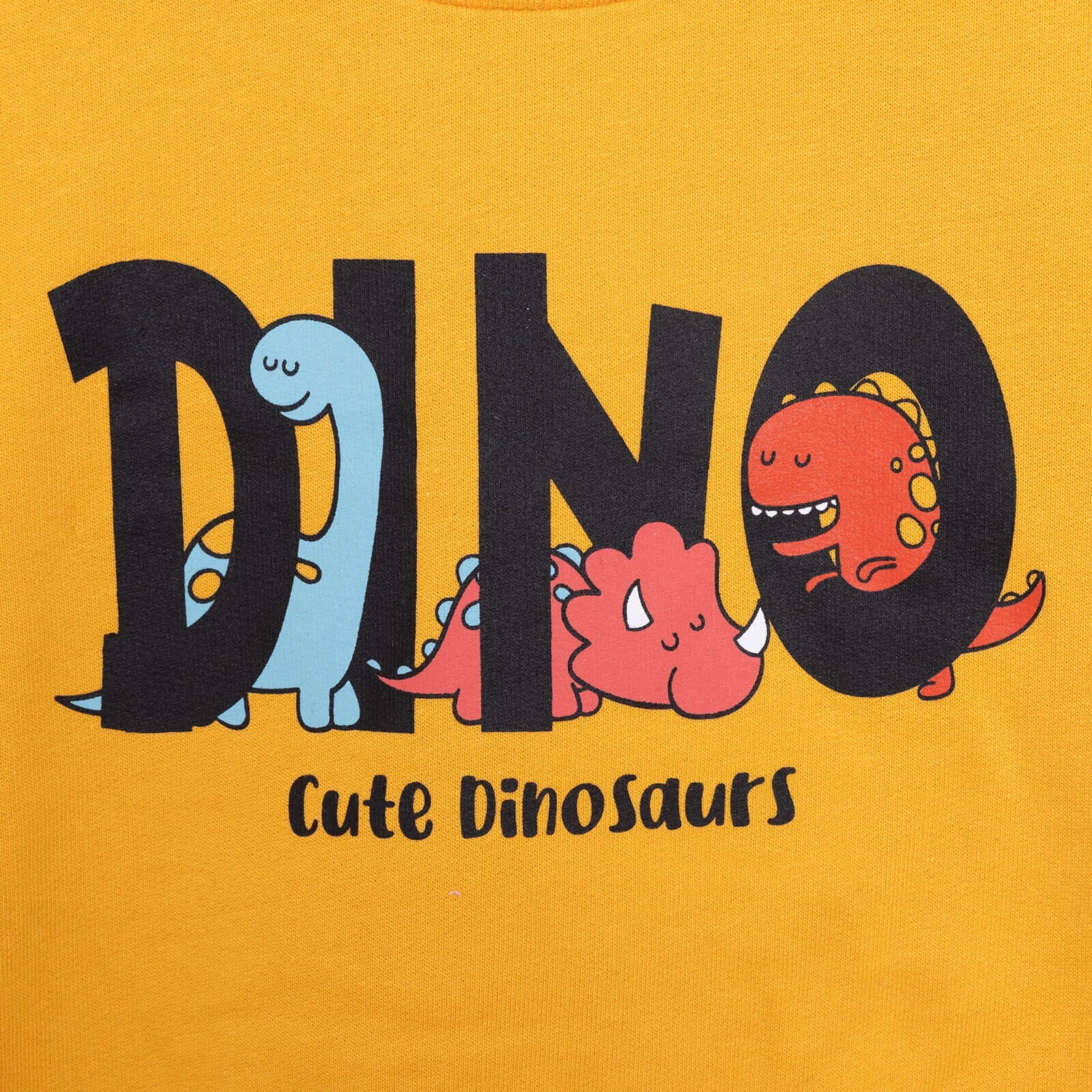 HelloBaby Baby Boy Dino Patterned Sweatshirt - Mustard - ebebek - Black Friday
