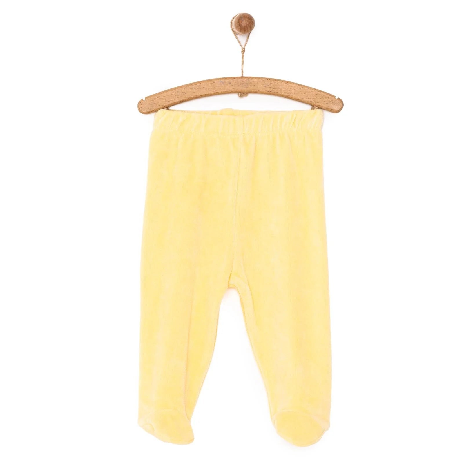HelloBaby Girl Velvet Footed Bottom - Yellow - ebebek - Black Friday