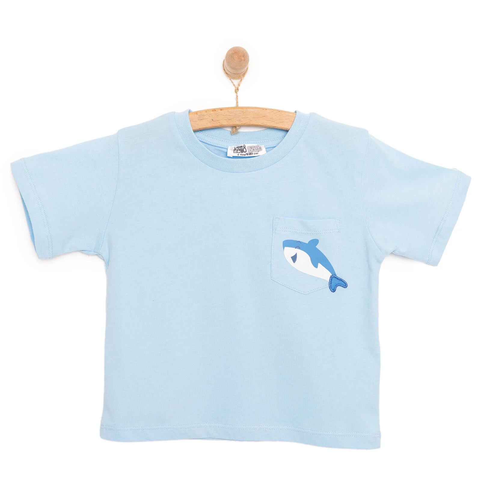 HelloBaby Baby Shark Boy T-shirt - Light Blue - ebebek - Black Friday