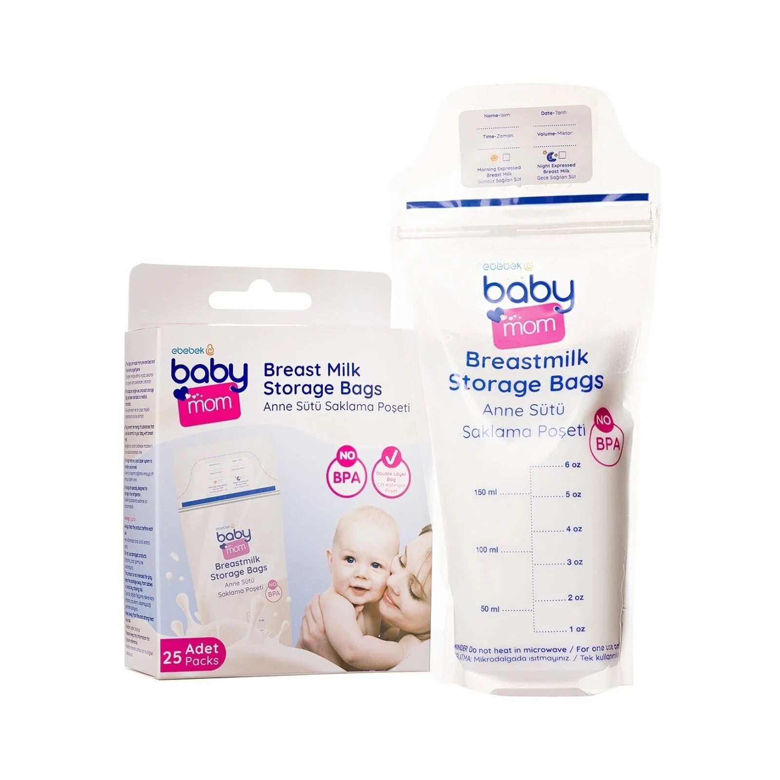 baby mom Breast Milk Storage Bag 25 pcs - ebebek - Black Friday