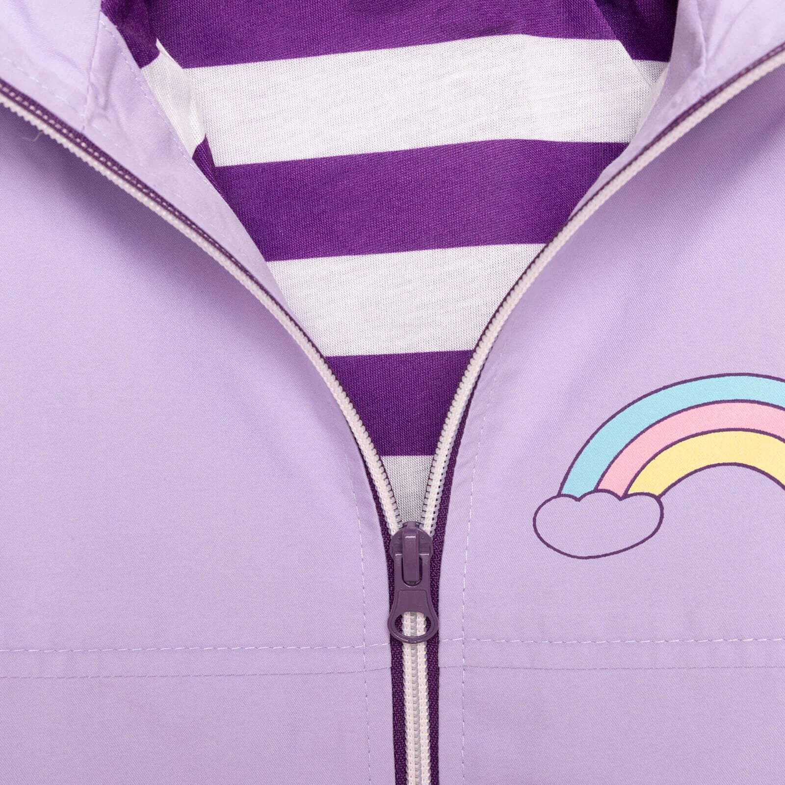 Midimod Basic Unicorn Printed Baby Girl Raincoat - Purple - ebebek - Black Friday