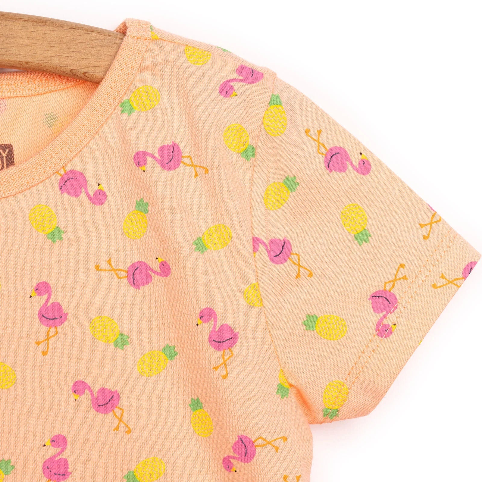 HelloBaby Baby Girl Short Sleeve Pyjamas Set - Orange - ebebek - Black Friday