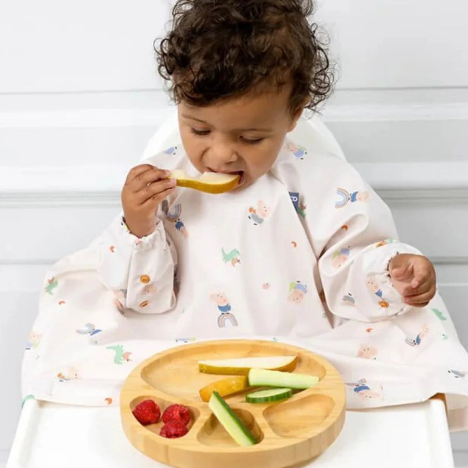 Bibado Natural Bamboo Suction Divider Plate - Fawn - ebebek - Black Friday