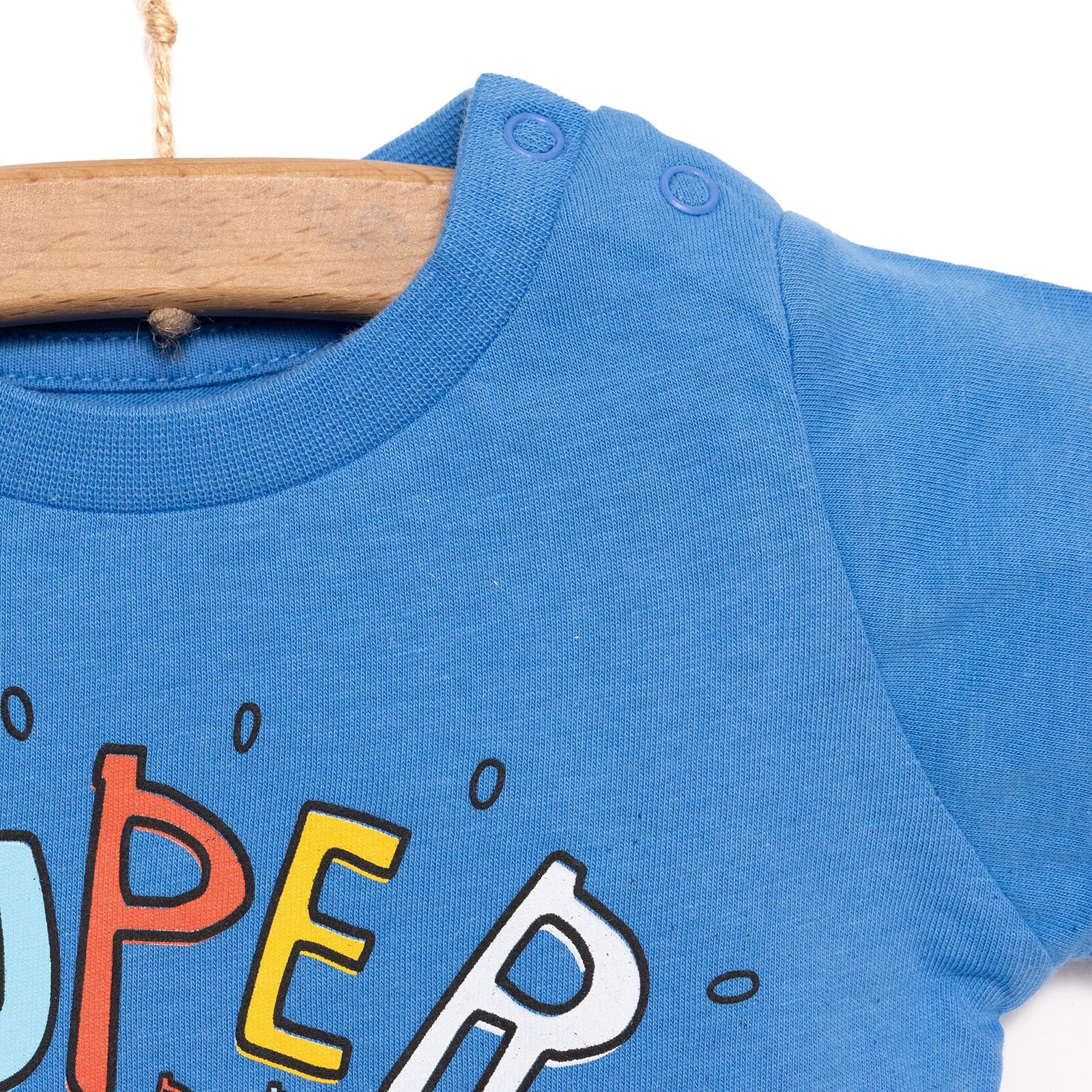 HelloBaby Basic Boy Super Dinosaur Printed Tshirt - Blue - ebebek - Black Friday