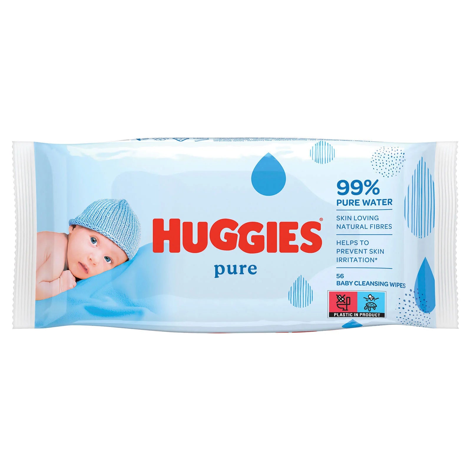 Huggies Baby Wipes Pure 99% Water 56 pcs - ebebek - Black Friday