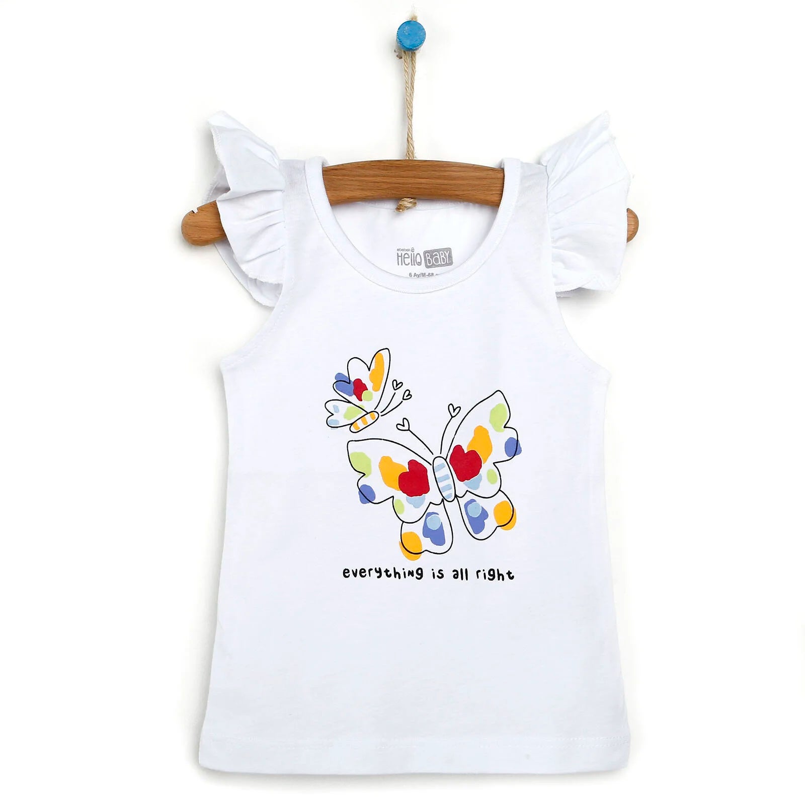 HelloBaby Basic Baby Girl Tank Top - White - ebebek - Black Friday