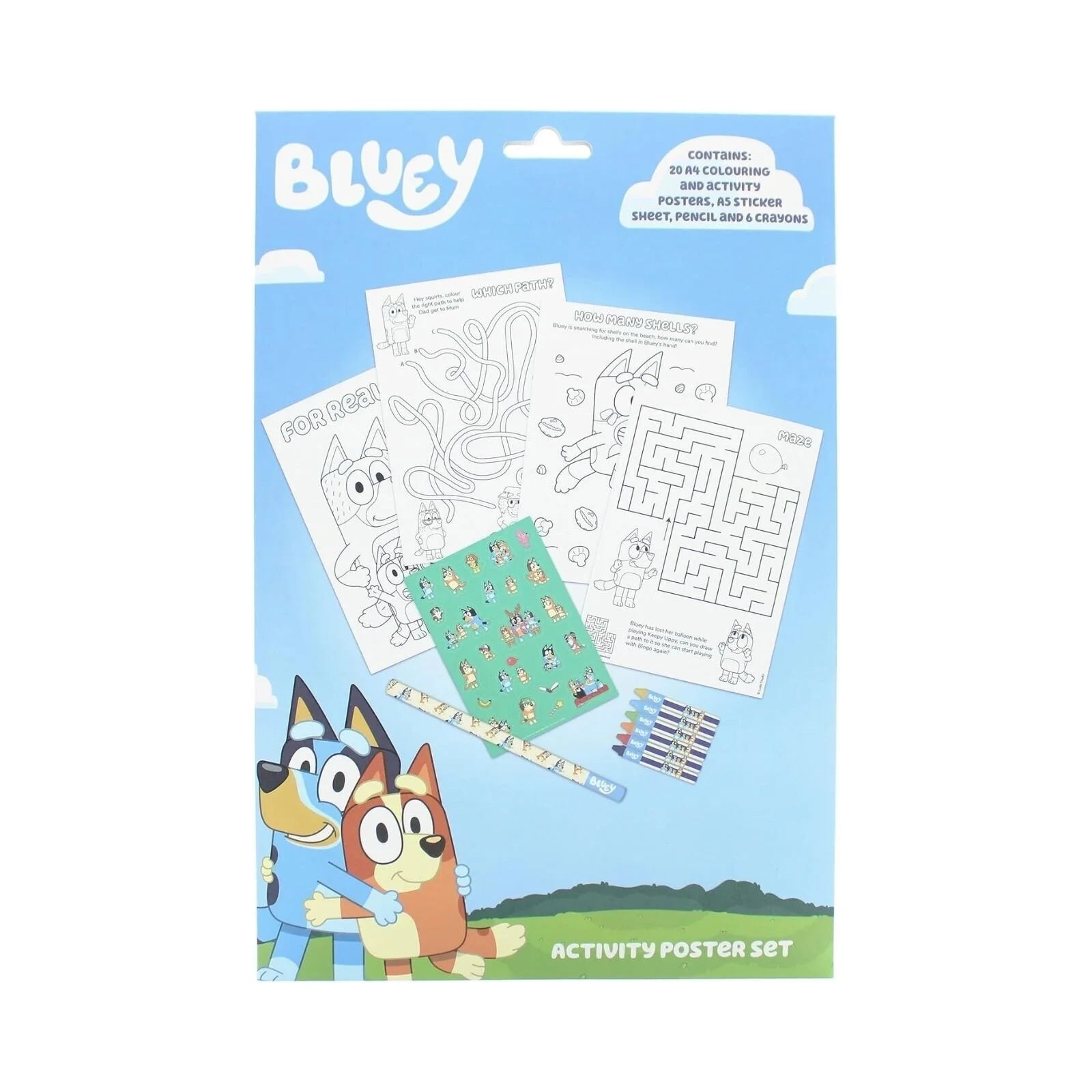 Bluey Poster Activity Set - ebebek - Black Friday