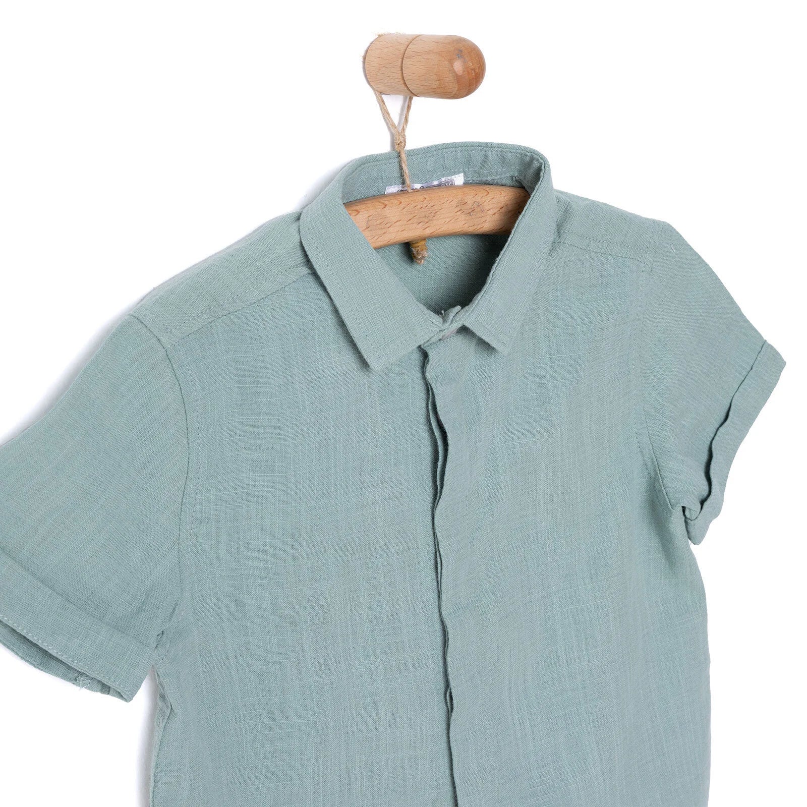 HelloBaby Boy Shirt - Dark Green - ebebek - Black Friday