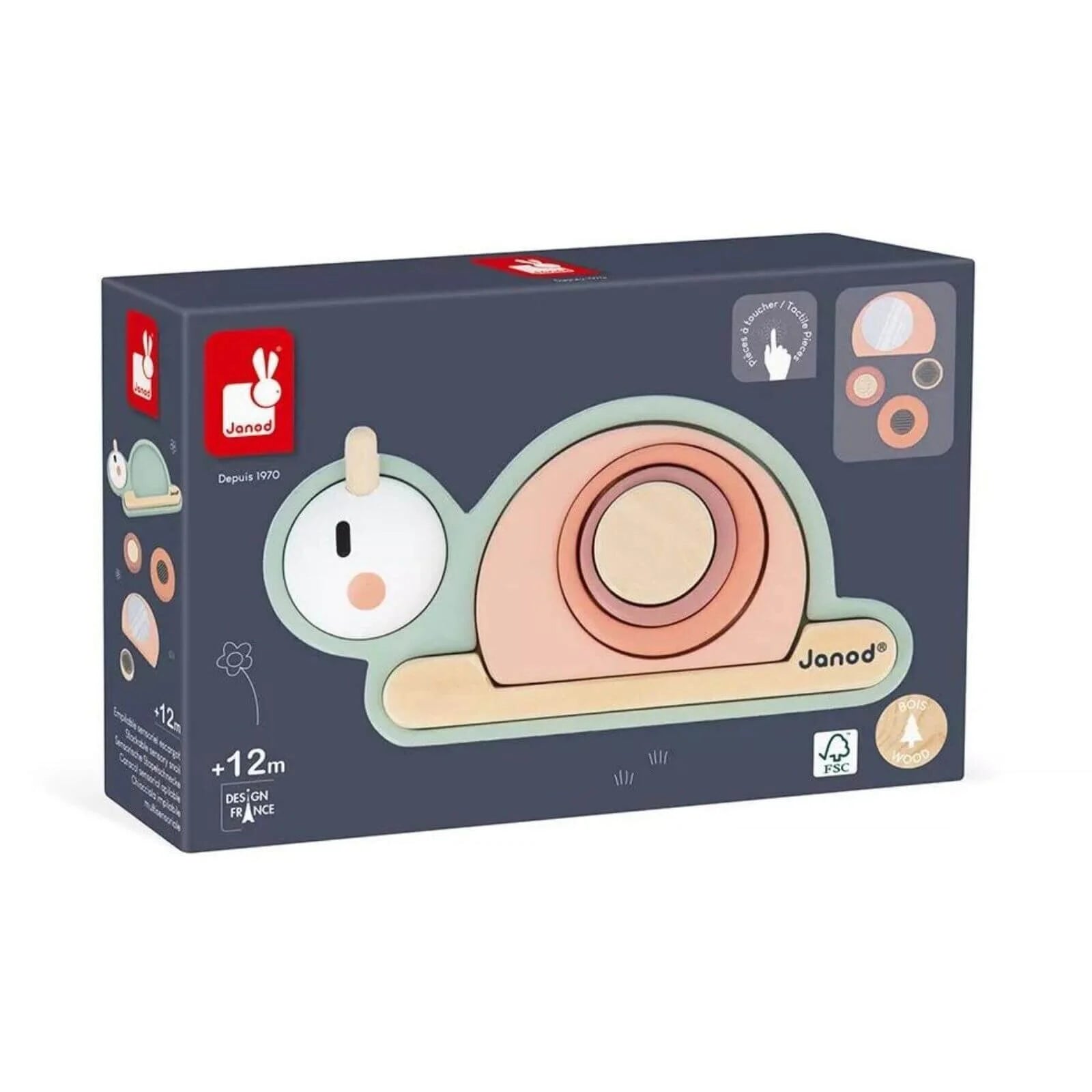 Janod Stackable Sensory Snail Sweet Cocoon - ebebek - Black Friday