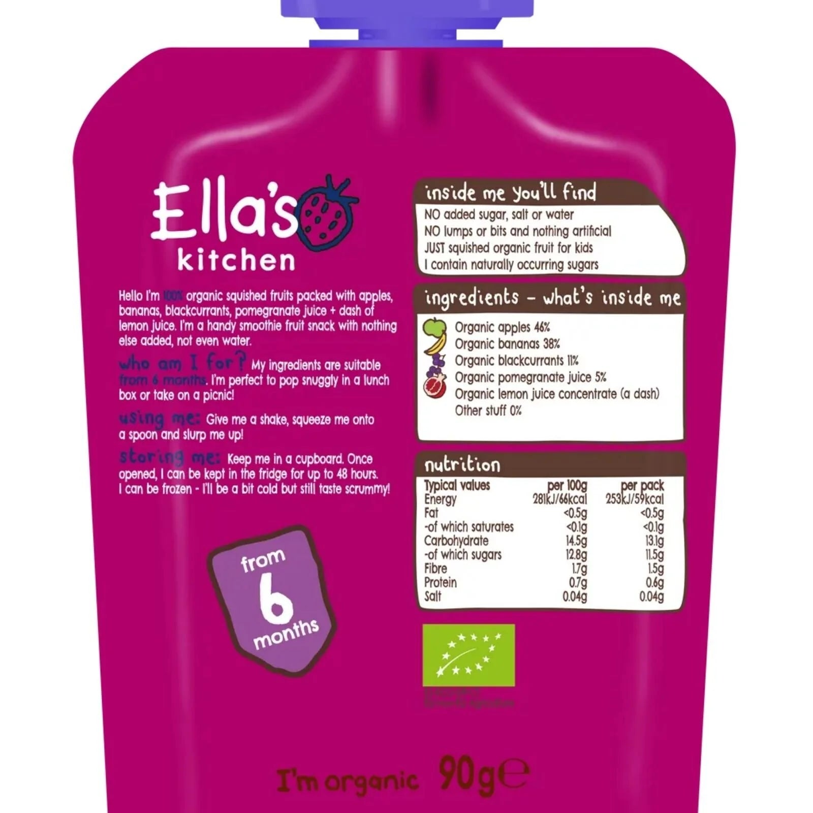 Ella's Kitchen Smoothie The Purple One 6+ months 90g - ebebek - Black Friday