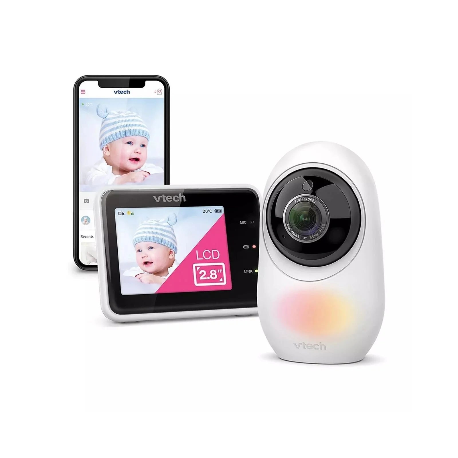 VTech RM2751 2.8" Smart Wi - Fi Baby Monitor - VTech - ebebek