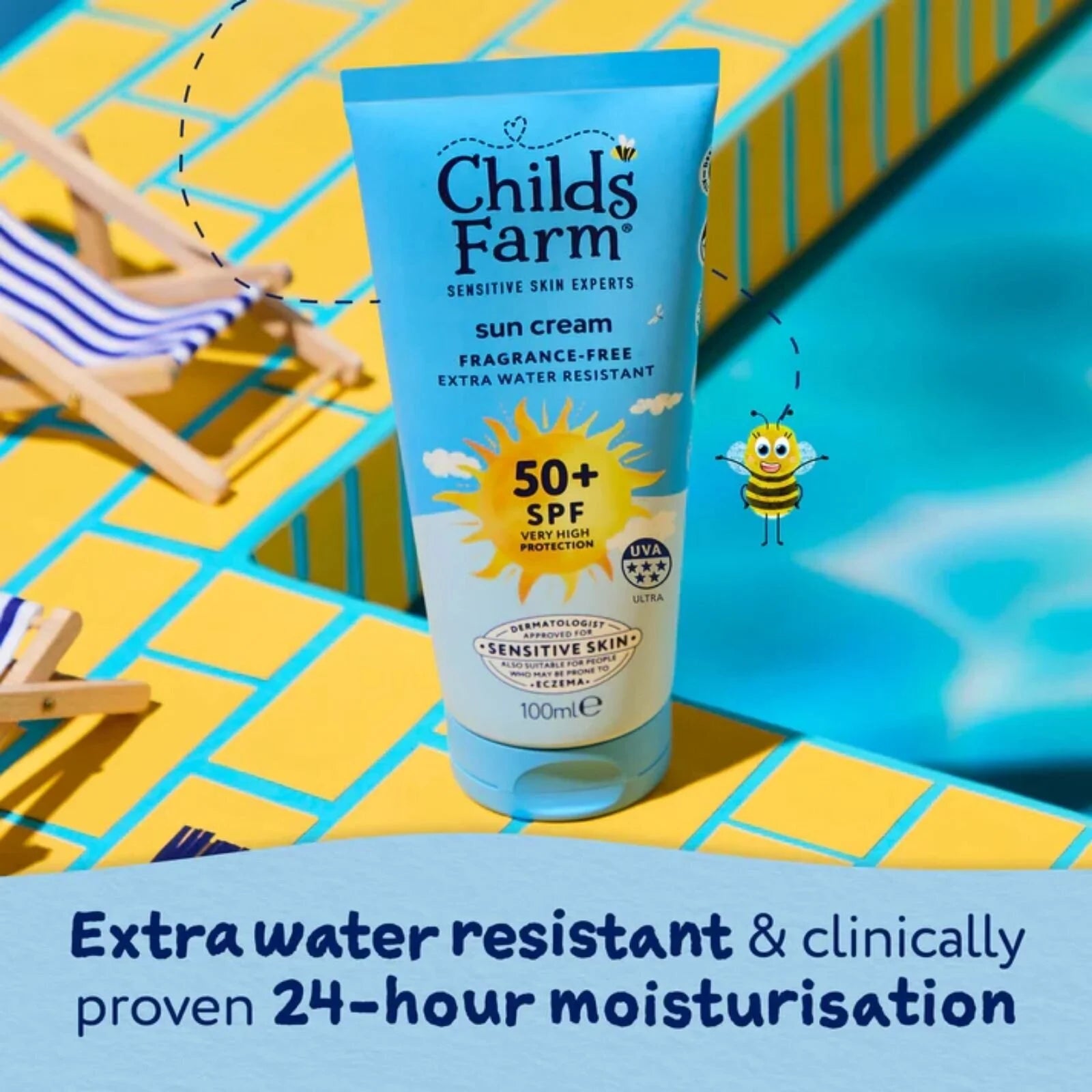 Childs Farm SPF 50+ Sun Cream Fragrance Free Sunscreen for Kids & Sensitive Skin 100ml - ebebek - Black Friday
