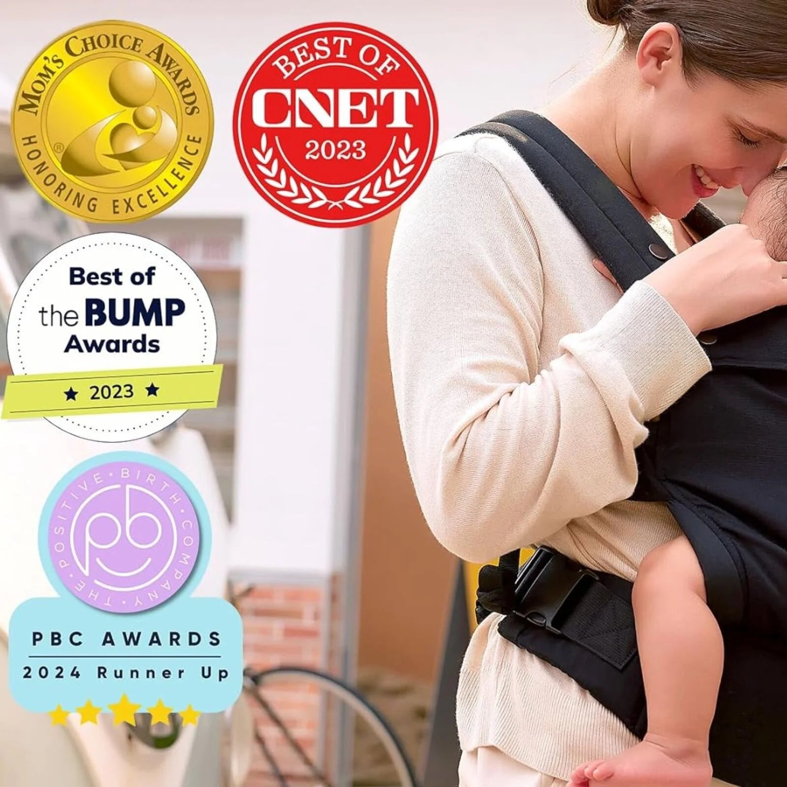 Momcozy Baby Carrier Newborn to Toddler Cotton - Black - ebebek - Black Friday