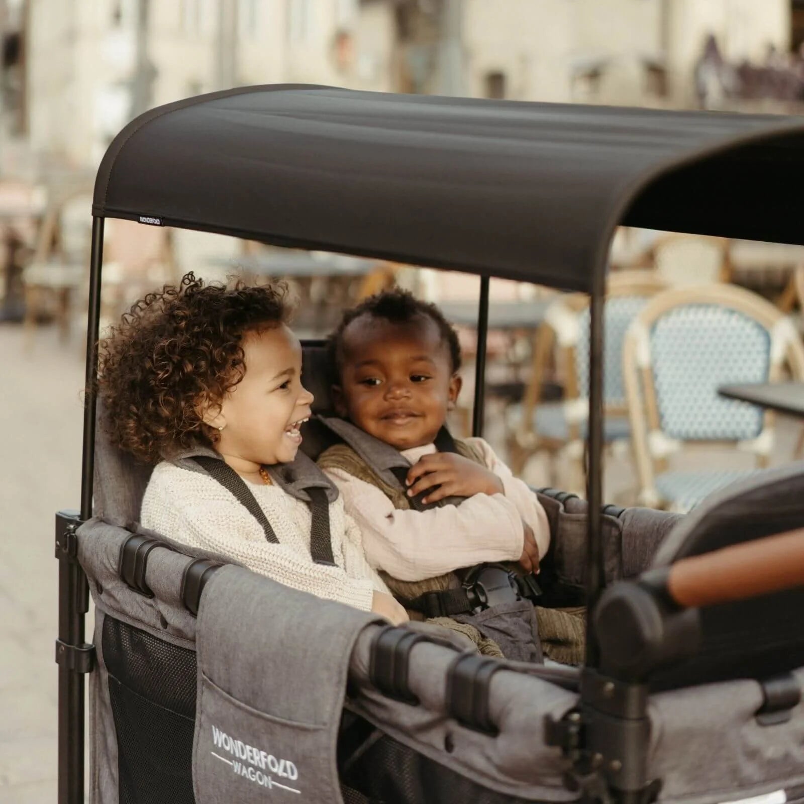 W4 Luxe Quad Stroller Wagon - Charcoal Grey - ebebek - Black Friday