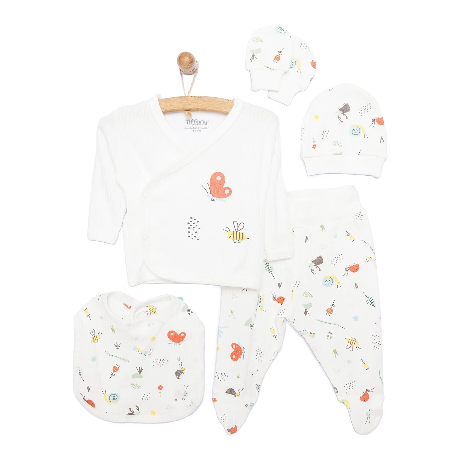 Tiffany Newborn Baby Girl 5 Pcs Hospital Pack - Ecru - ebebek - Black Friday