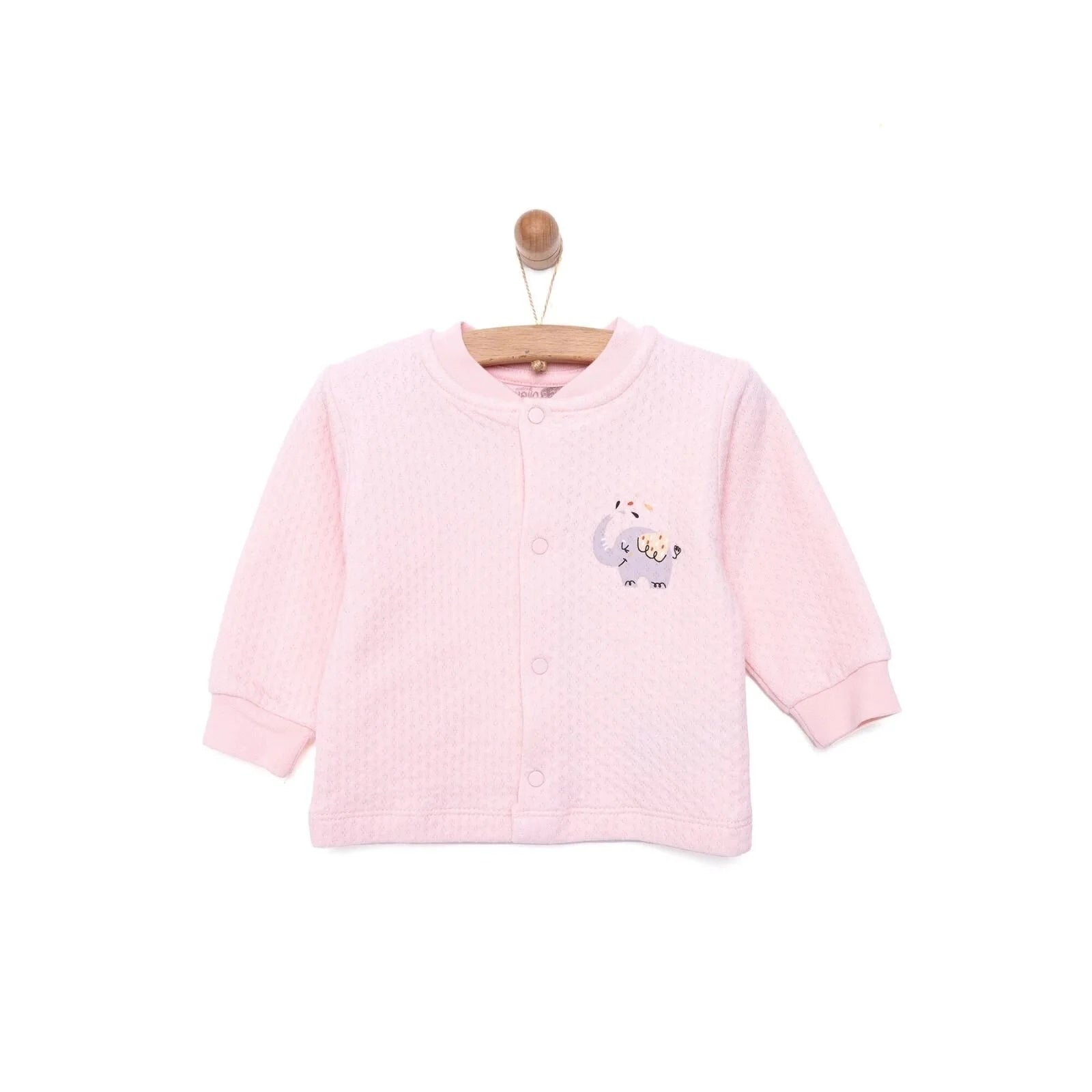 HelloBaby Baby Girl Quilted Cardigan - Light Pink - ebebek - Black Friday