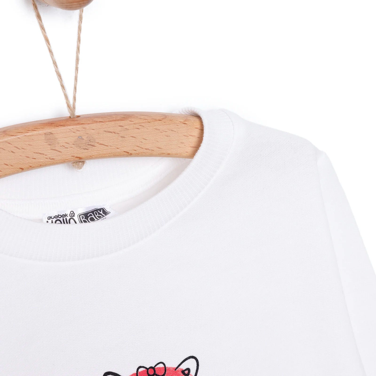 HelloBaby Basic Sweatshirt - Ecru - ebebek - Black Friday