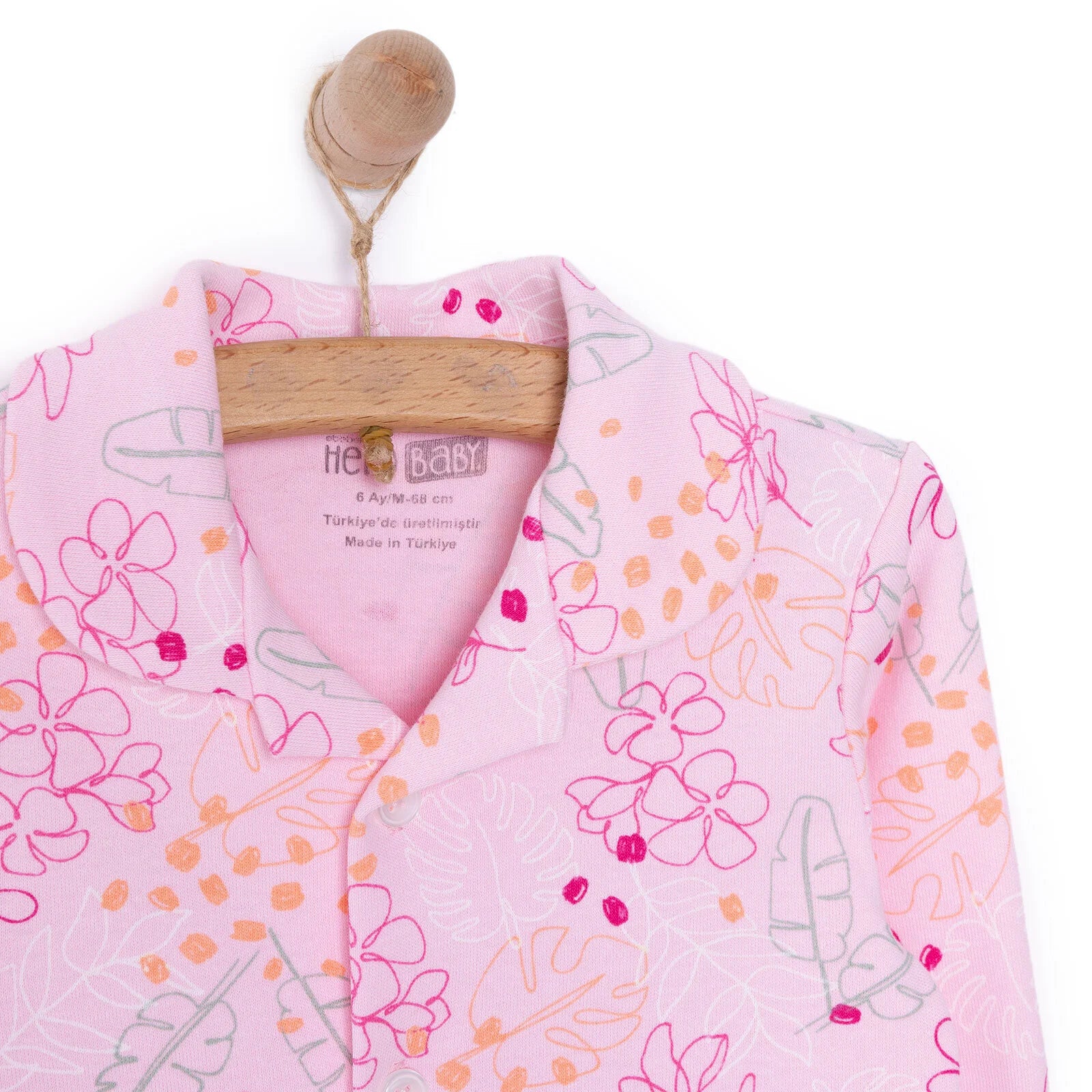 HelloBaby Girl Long Sleeve Pyjamas Set - Dark Pink - ebebek - Black Friday