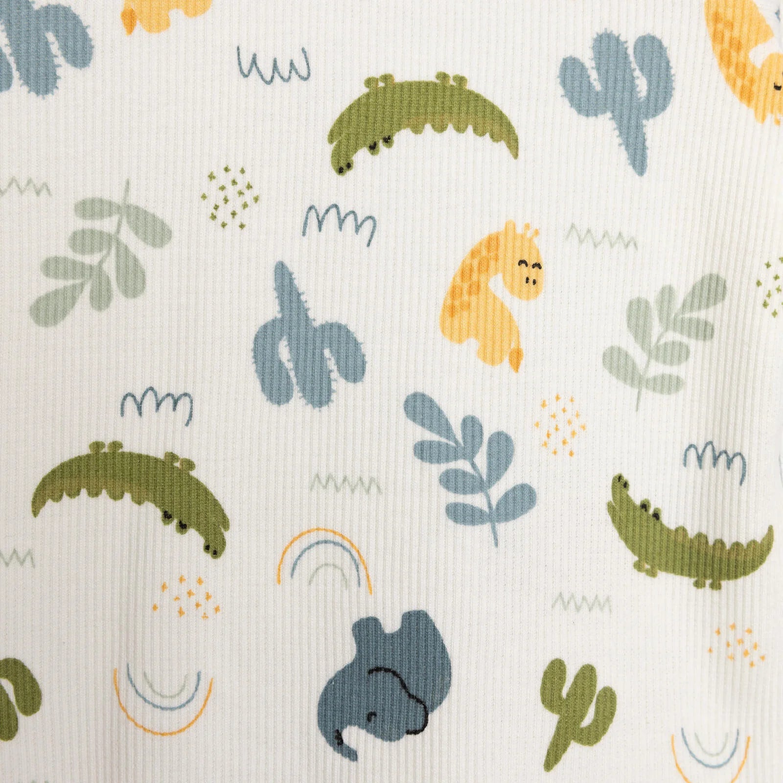 HelloBaby Baby Boy Elephant Printed Long Sleeve Pyjamas 2 pcs - Ecru - ebebek - Black Friday