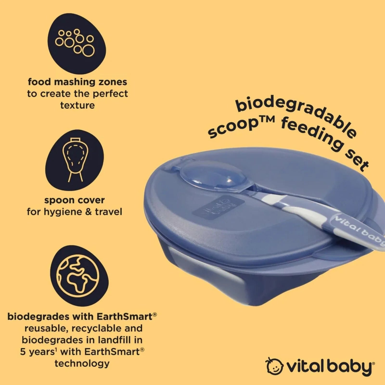 Vital Baby Nourish Scoop Feeding Set 2 pcs - Natural Berry - ebebek - Black Friday
