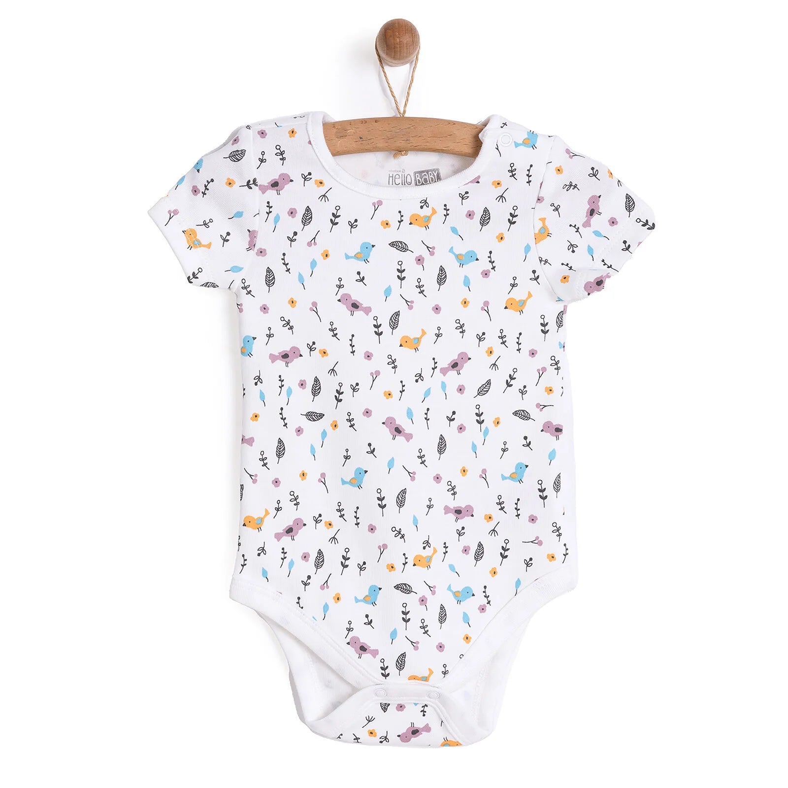 HelloBaby Baby Girl Short Sleeve Body - Ecru - ebebek - Black Friday