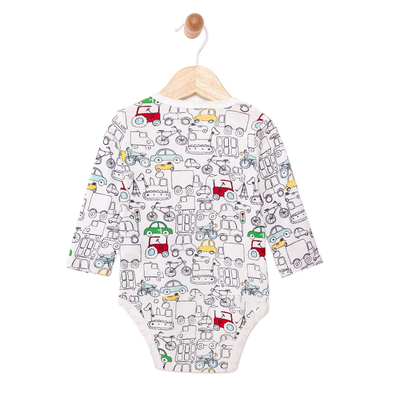 HelloBaby Boy Long Sleeve Bodysuit - Ecru - ebebek - Black Friday