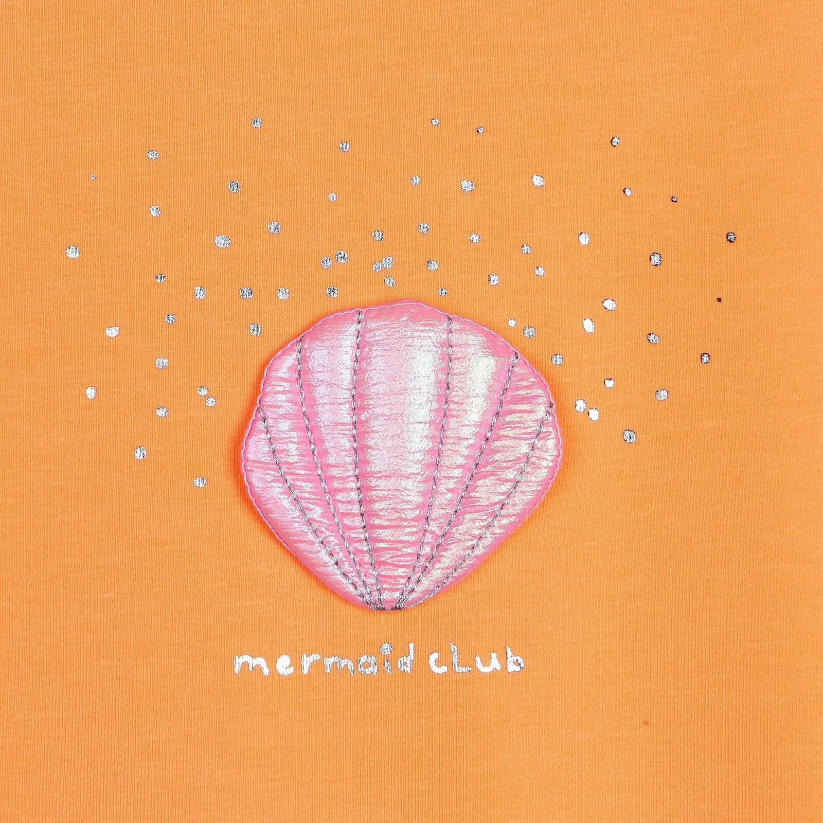 Tuffy Sea Shell Short Sleeeve Jumpsuit - Salmon - ebebek - Black Friday