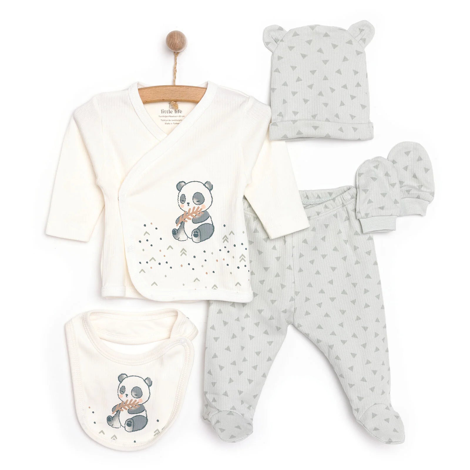Little Life Unisex 5 Piece Newborn Set - Ecru - ebebek - Black Friday